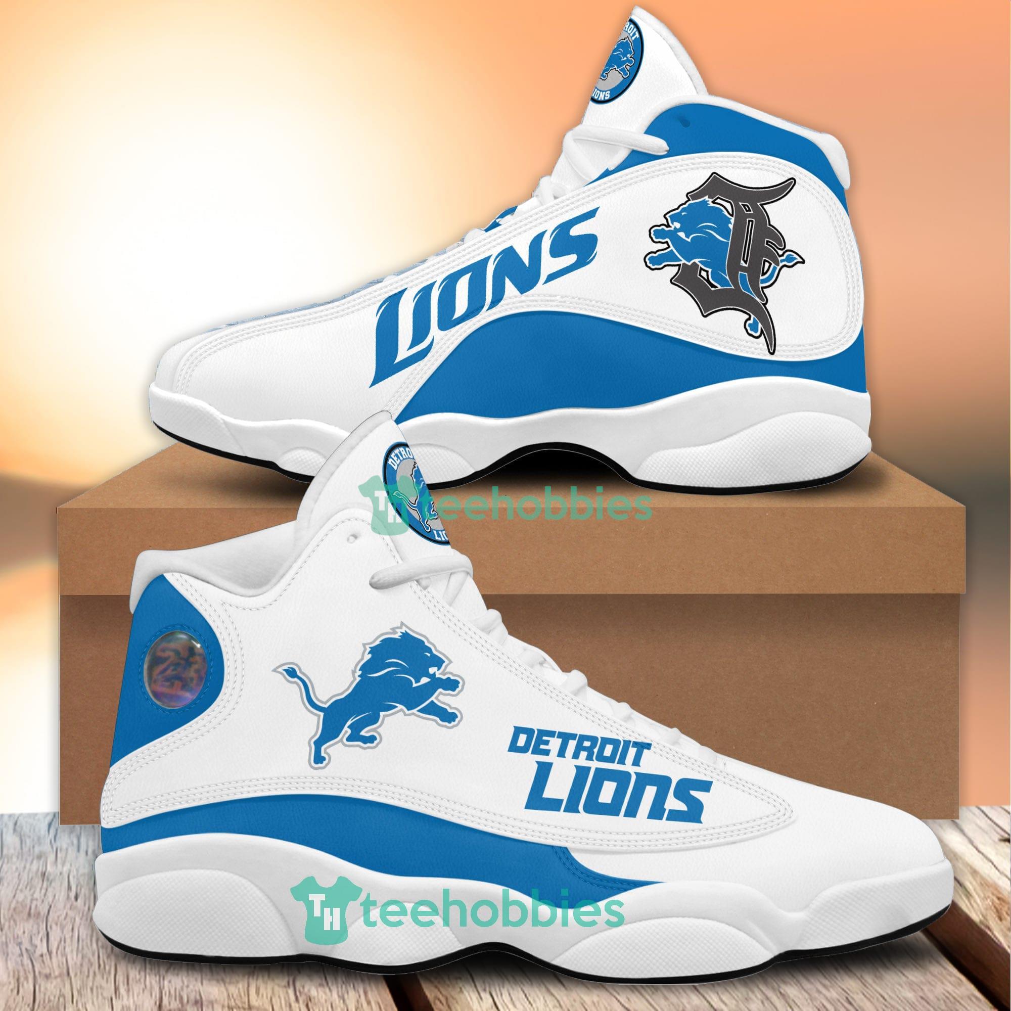 Detroit Lions Football Custom Shoes Air Jordan 13 Sneaker Shoes