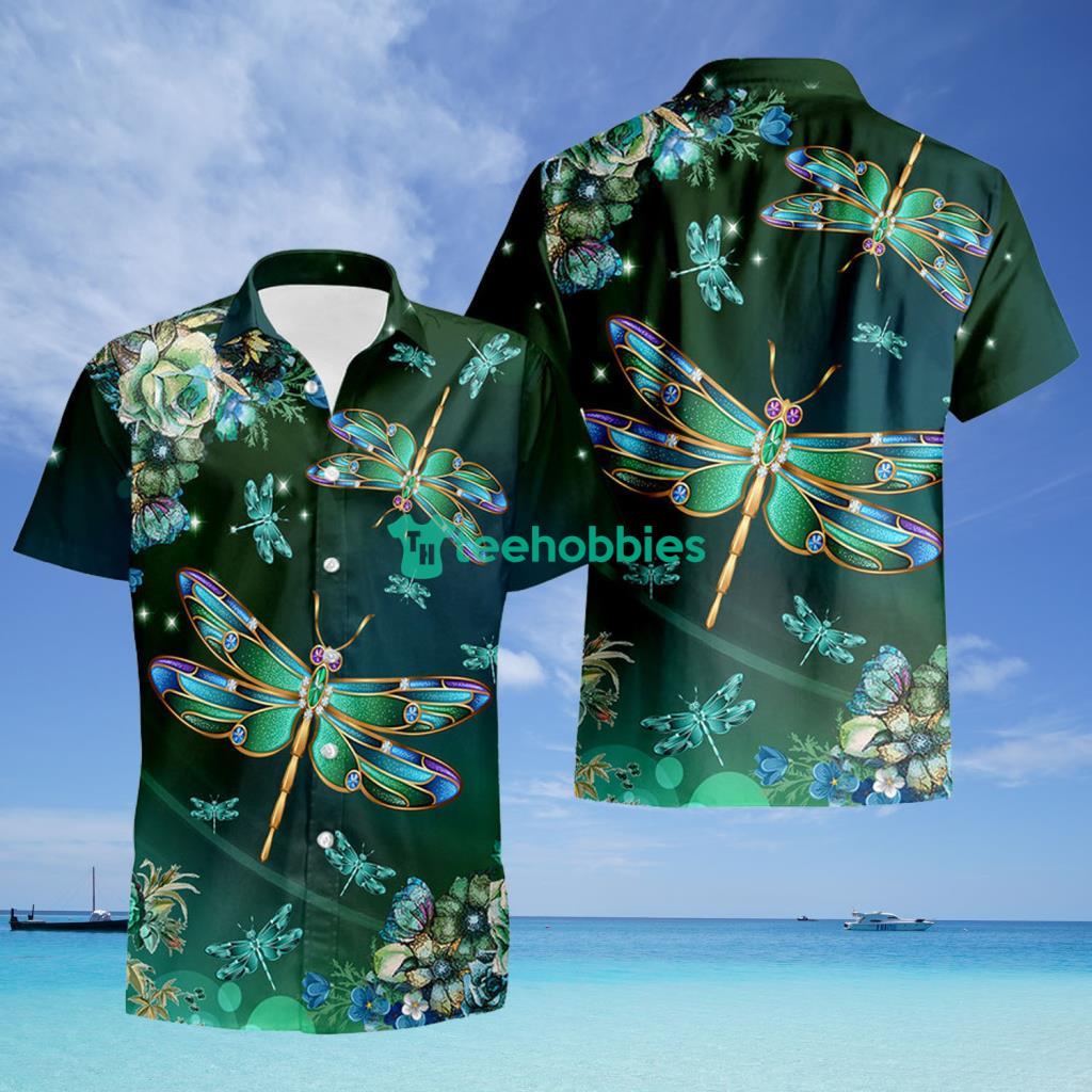 Dragonfly Aloha Tropical Hawaiian Shirt - Dragonfly Aloha Tropical Hawaiian Shirt