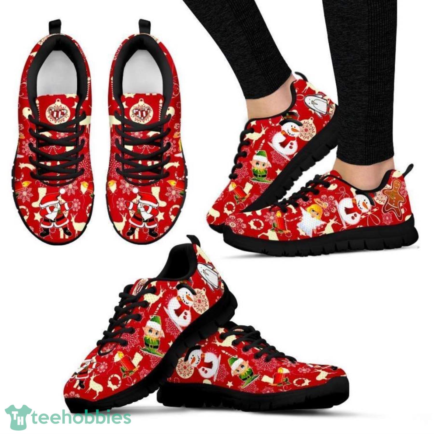 Dubbing Santa Red Sneakers Shoes For Men And Women Product Photo 1