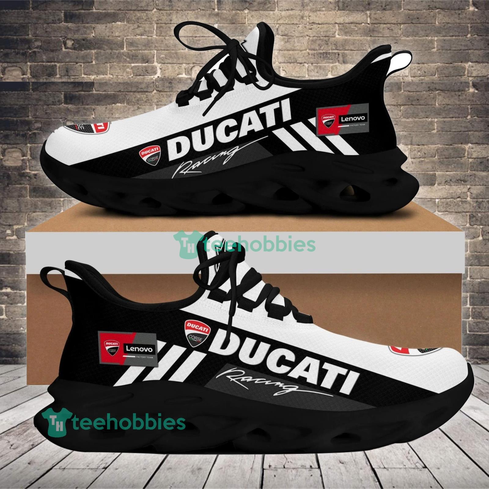 Ducati Racing Max Soul Shoes White Striped Product Photo 1