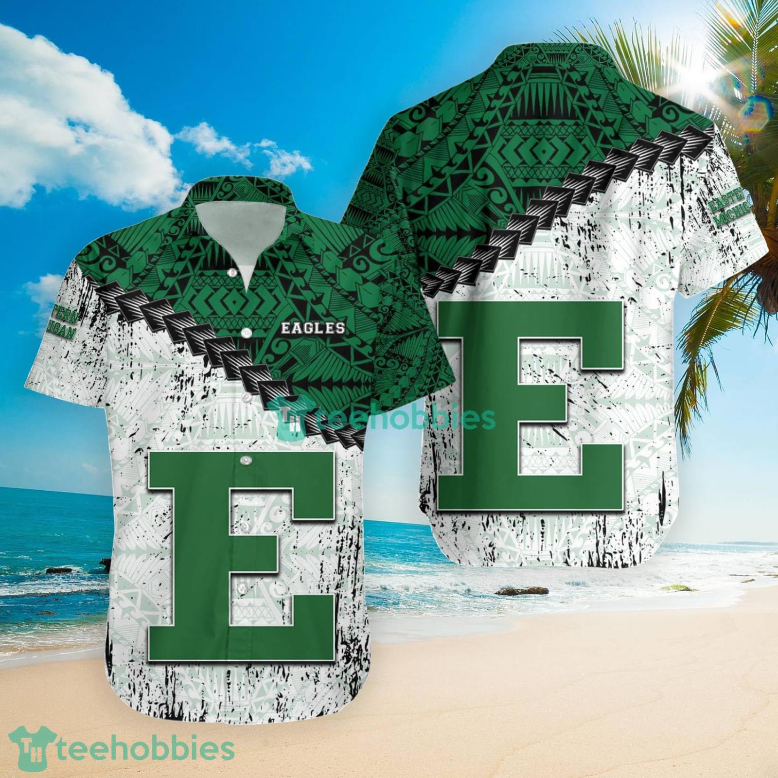 Personalize NFL Philadelphia Eagles Polynesian Tattoo Design Hawaiian Shirt