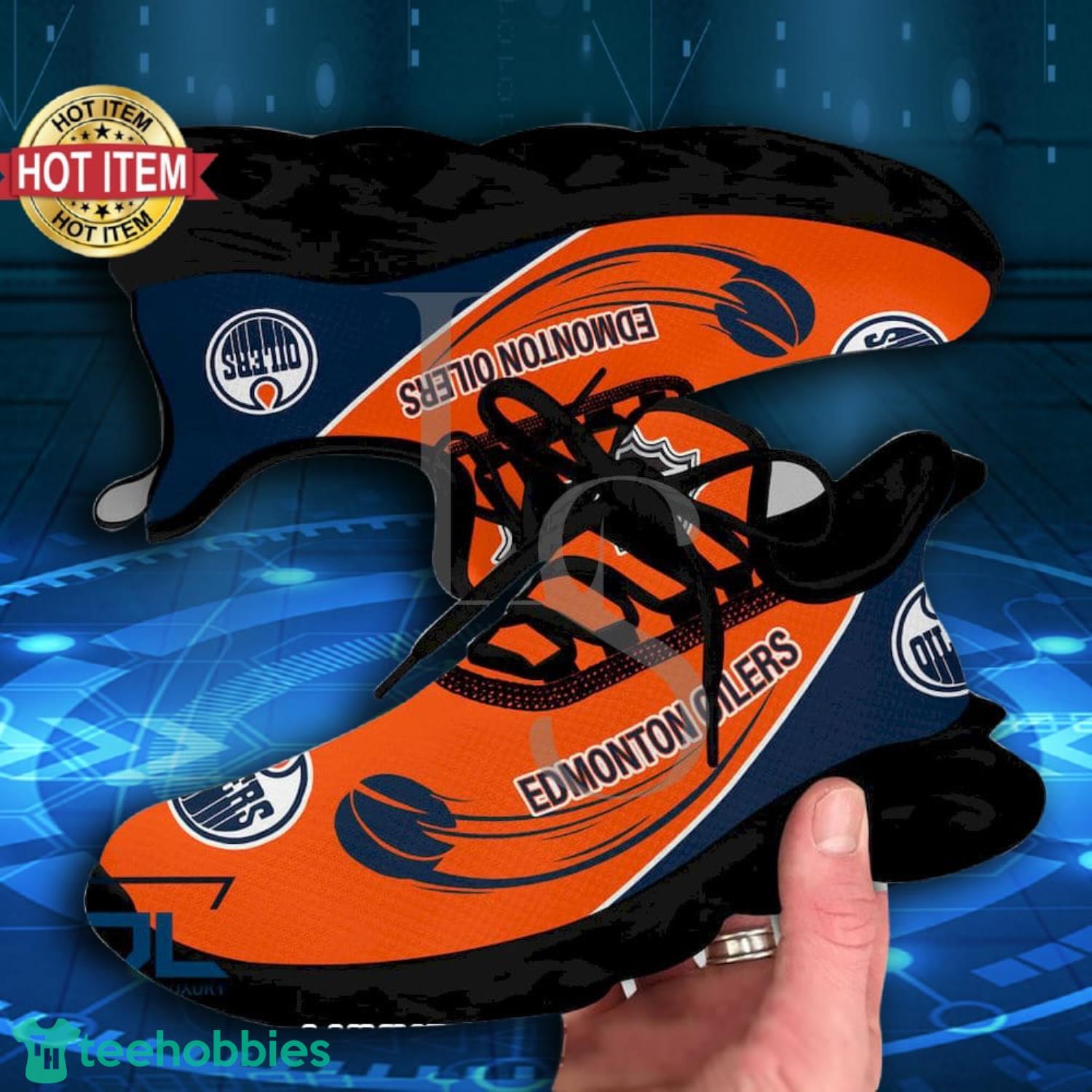 Edmonton Oilers Running Shoes NHL Max Soul Sneakers For Men And Women -  Freedomdesign