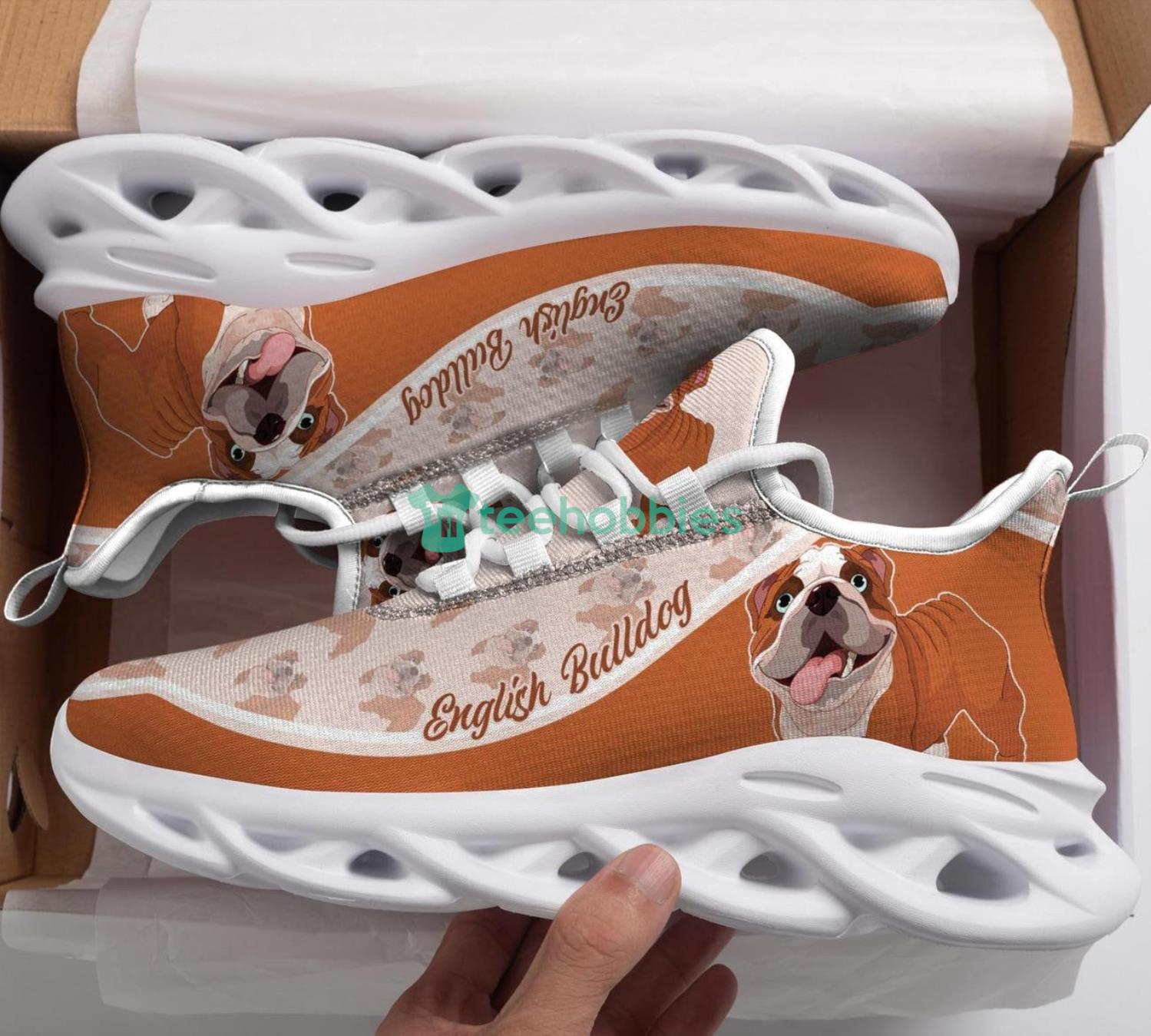 English Bulldog Gift For Dog Lover Max Soul Sneaker Running Shoes