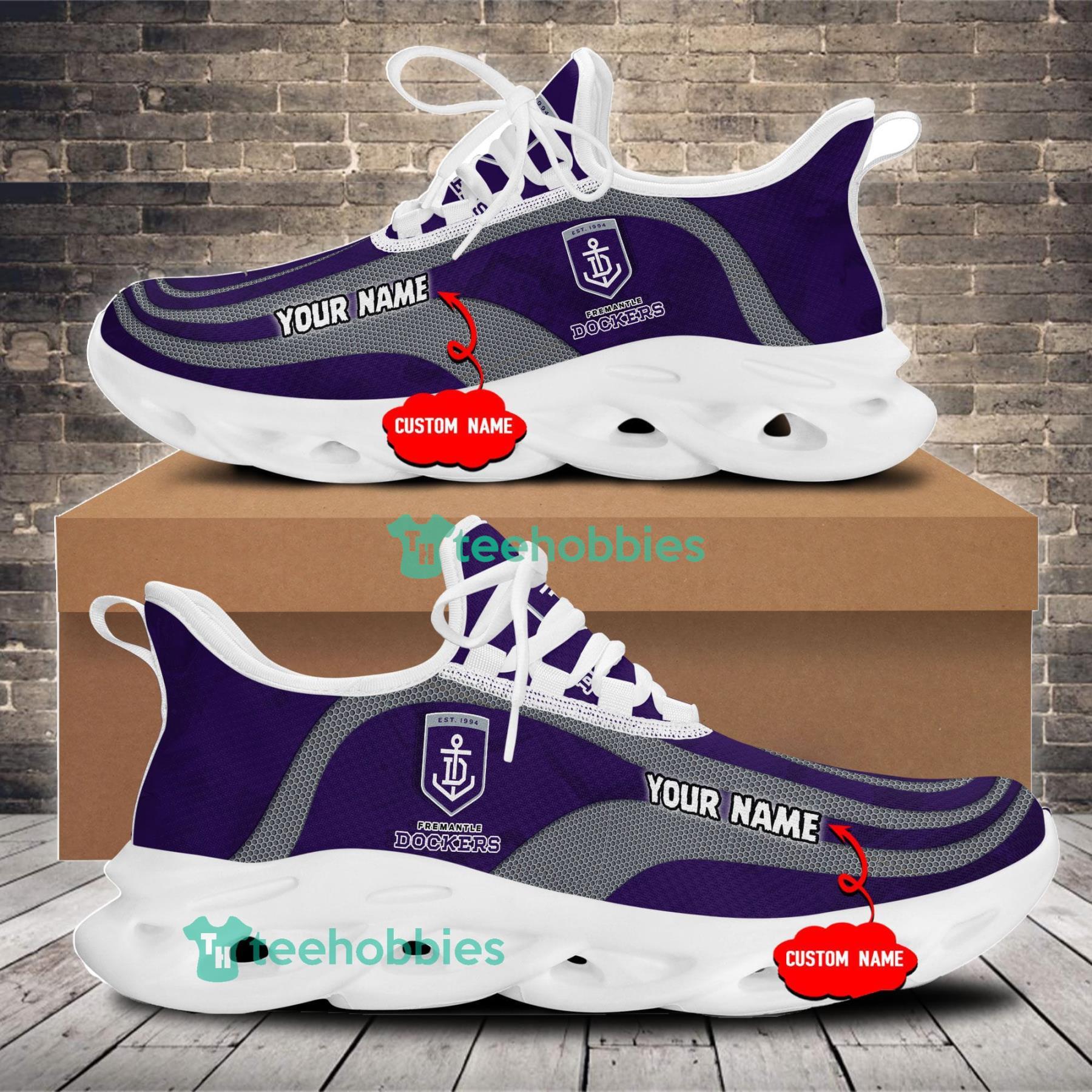 Fremantle Custom Name Football Club Sneakers Max Soul Shoes For Men And Women Product Photo 1