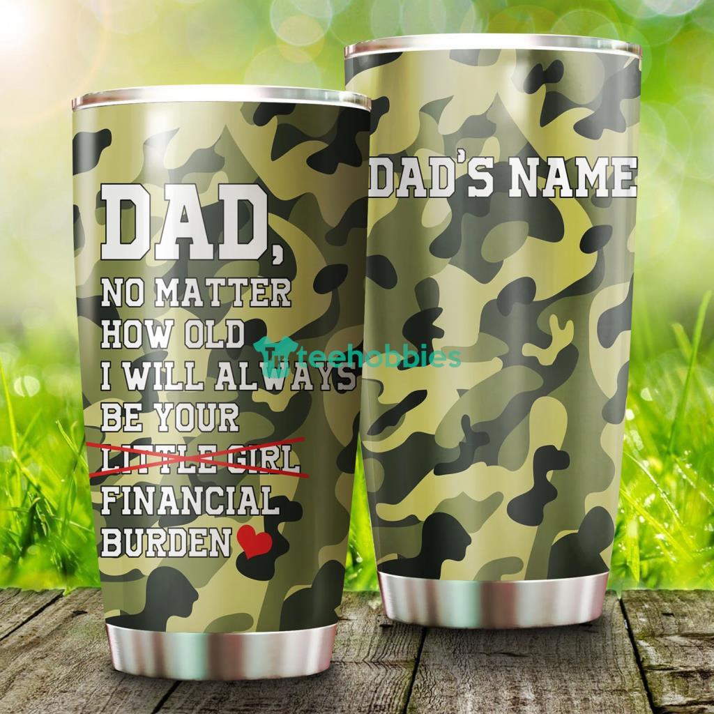 Camo dad tumbler gifts