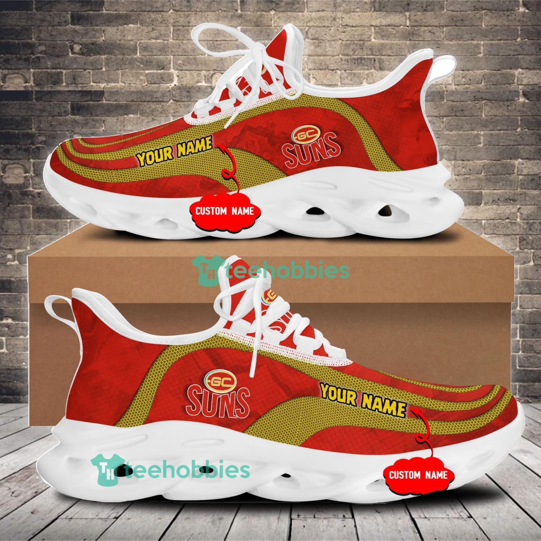Gold Coast Custom Name Football Club Sneakers Max Soul Shoes For Men And Women Product Photo 1