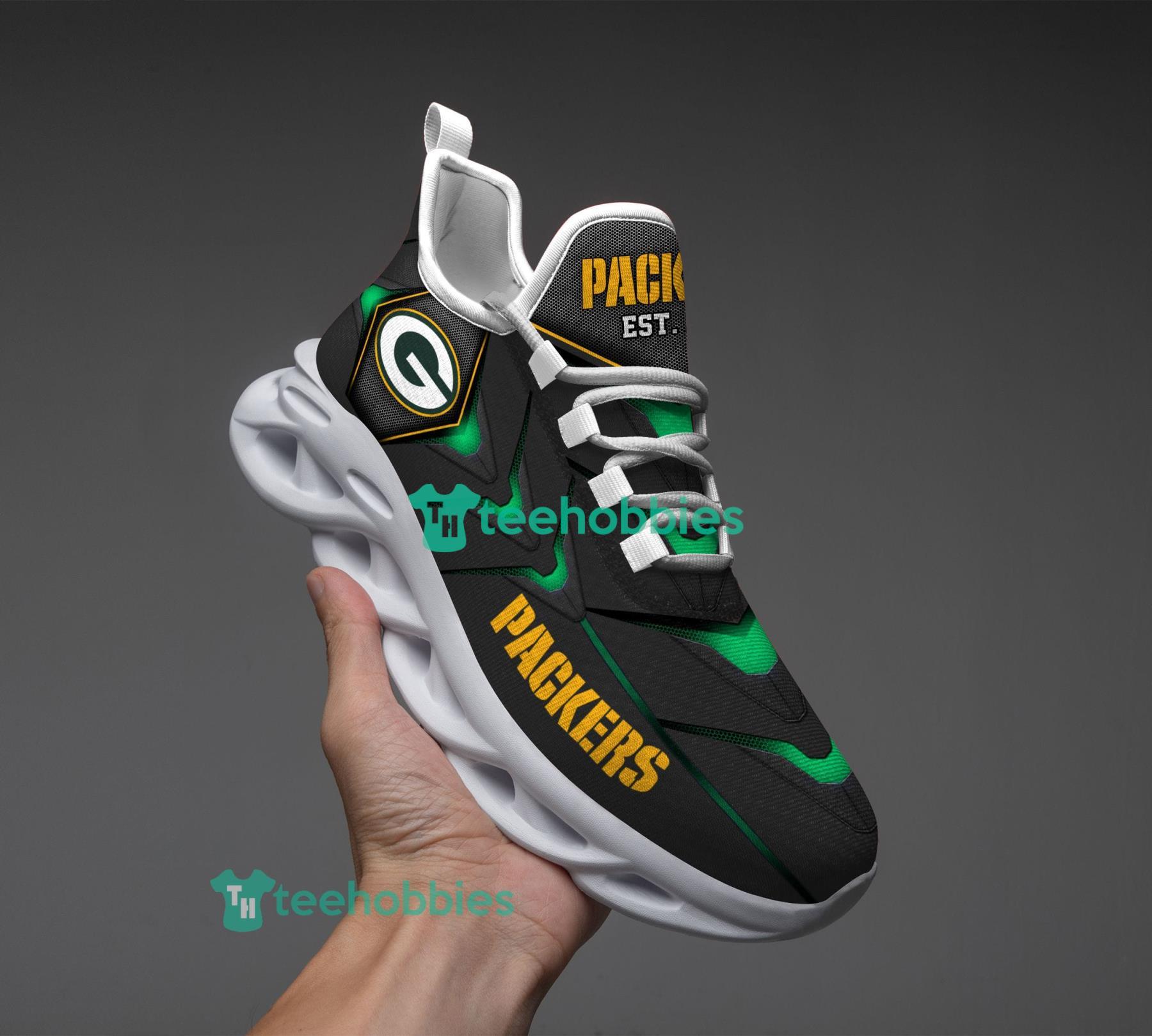 Green Bay Packers NFL Custom Name Sneakers Max Soul Shoes For Men And Women Product Photo 4