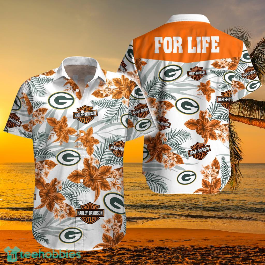 Green Bay Packers NFL Harley Davidson Hawaiian Shirt For Men And Women