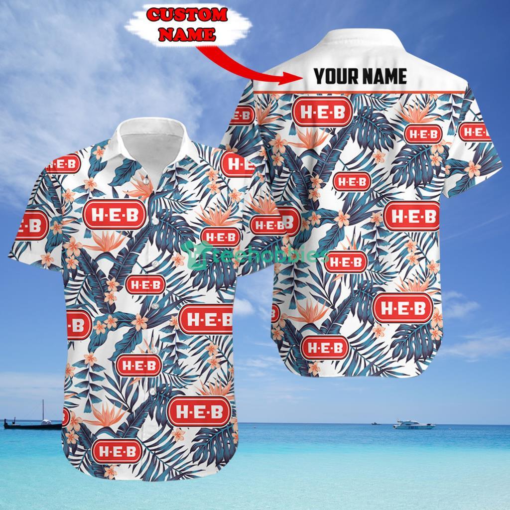 H-B-E Custom Name Tropical Hawaiian Shirt - H-B-E Custom Name Tropical Hawaiian Shirt