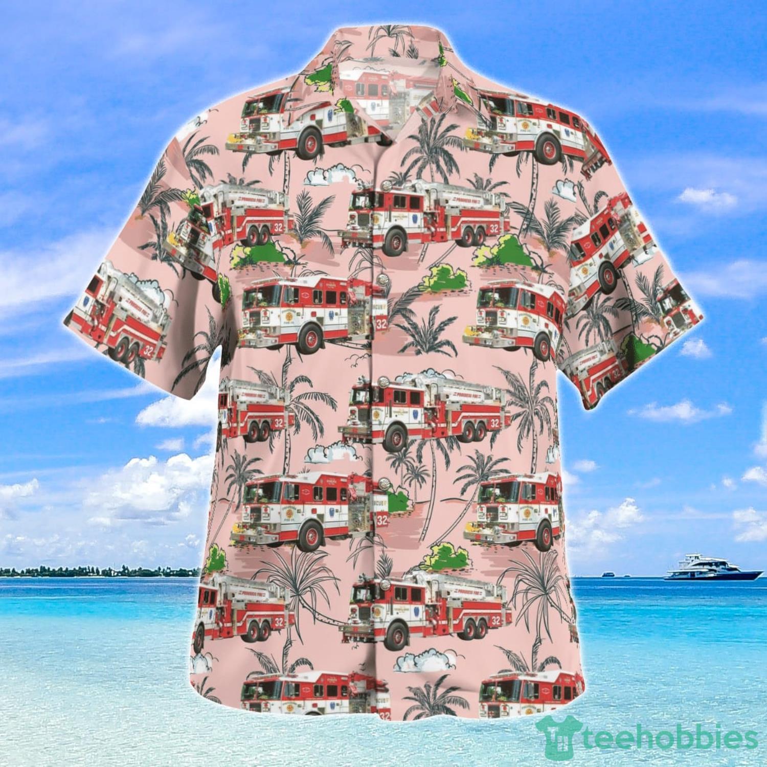 Harrisburg Pennsylvania Progress Fire Company Retired Fleet Aloha Summer Gift Hawaiian Shirt image Harrisburg Pennsylvania Progress Fire Company Retired Fleet Aloha Summer Gift Hawaiian Shirt Product Photo 2