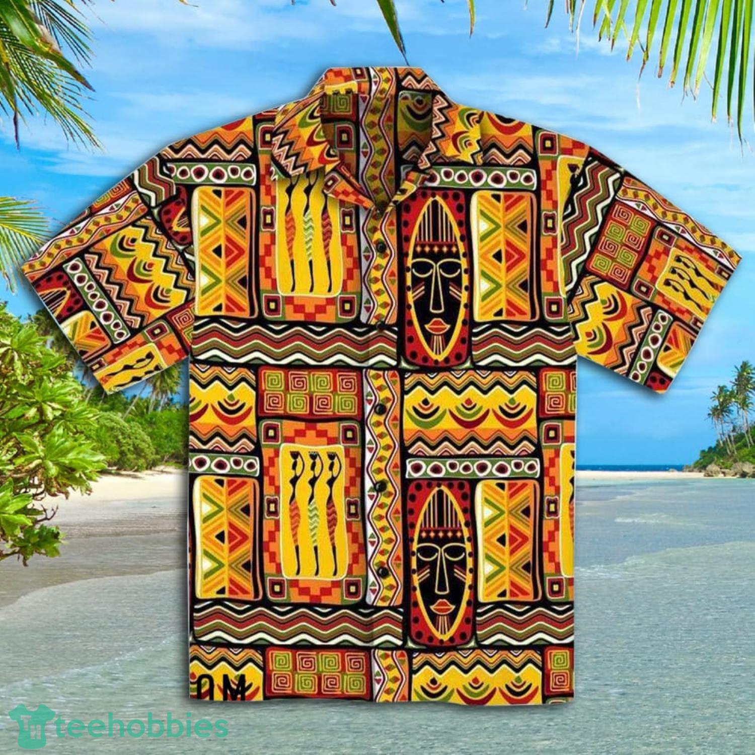 Hippie African Short Sleeve Hawaiian Shirt And Short image Hippie African Short Sleeve Hawaiian Shirt And Short Product Photo 2