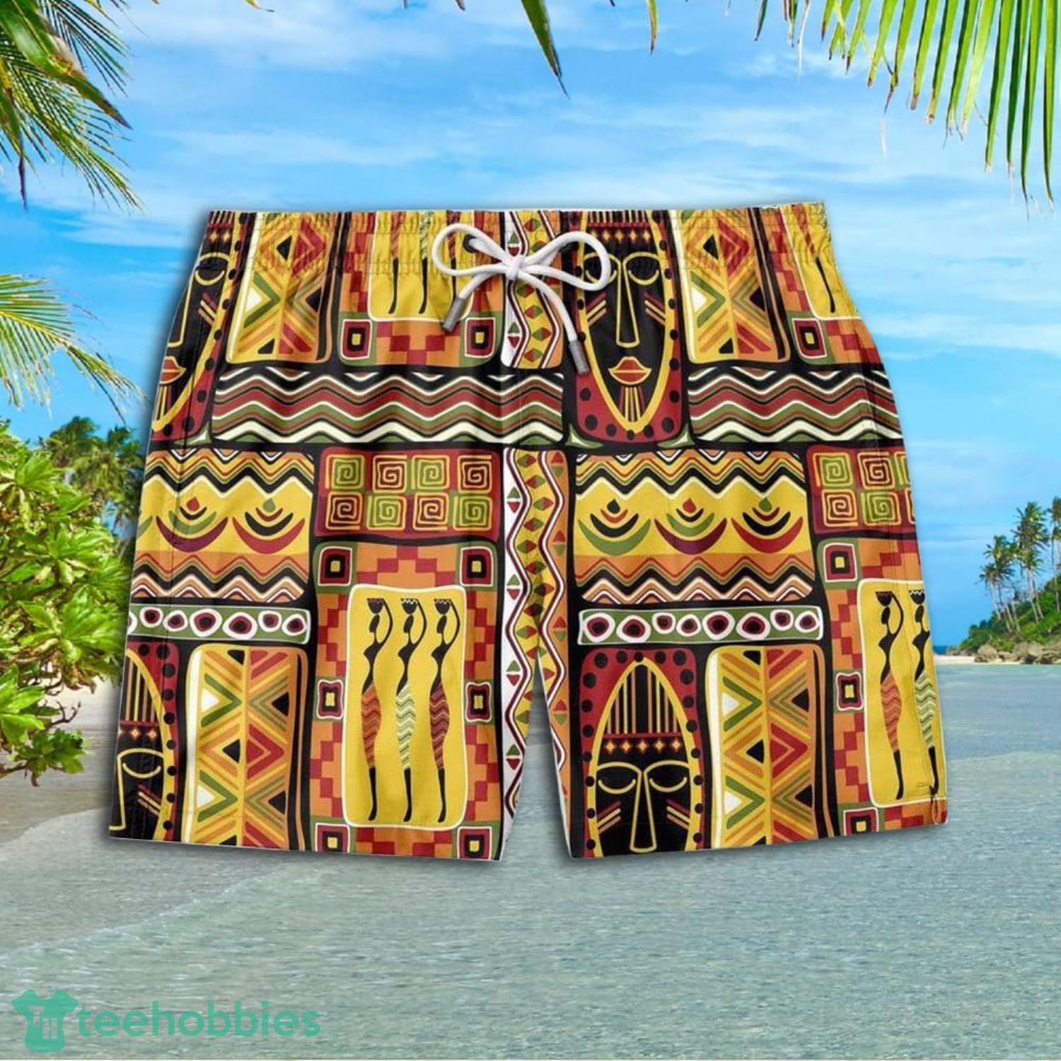 Hippie African Short Sleeve Hawaiian Shirt And Short Product Photo 3 Hippie African Short Sleeve Hawaiian Shirt And Short Product Photo 3
