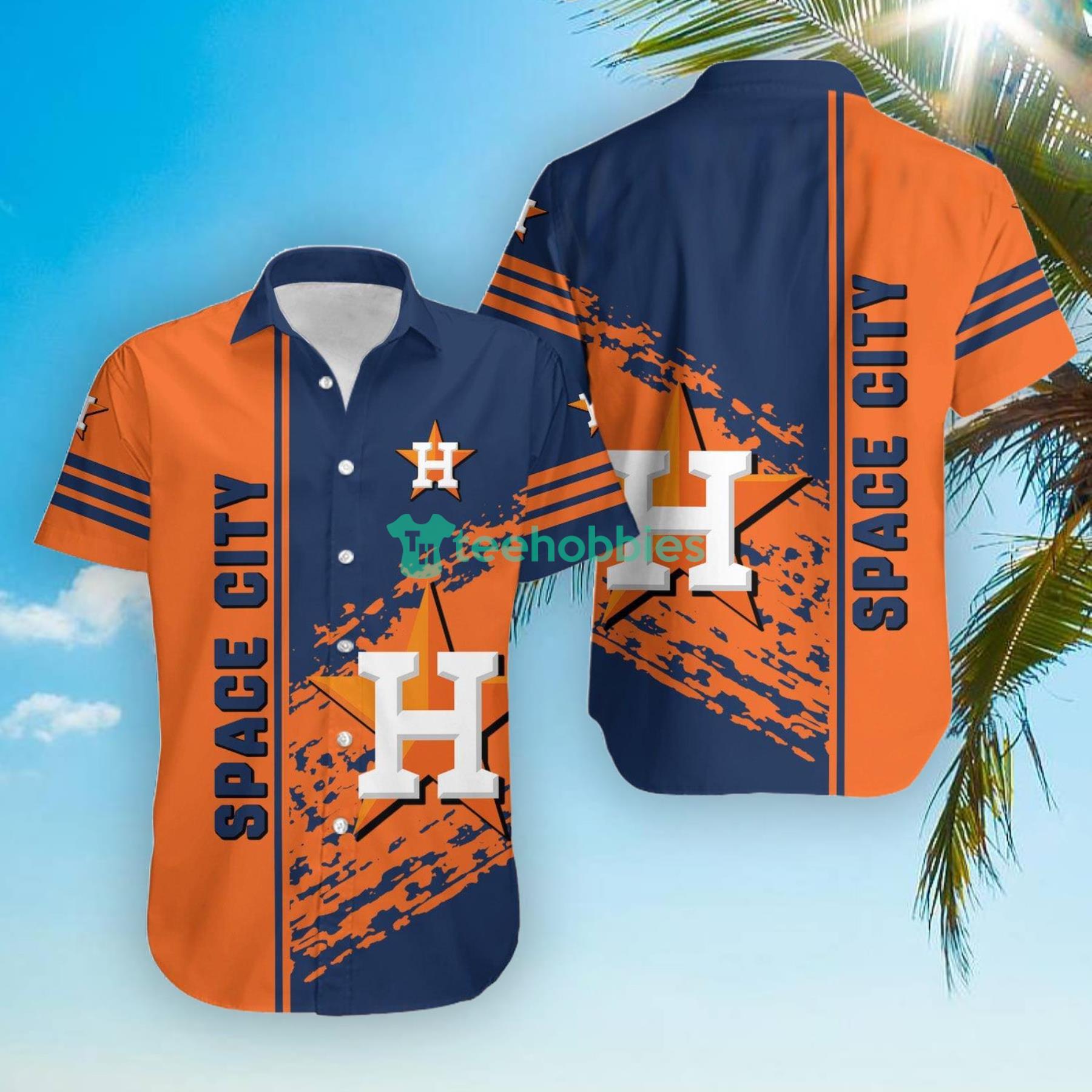 Houston Astros MLB Quarter Style Hawaiian Shirt Product Photo 1