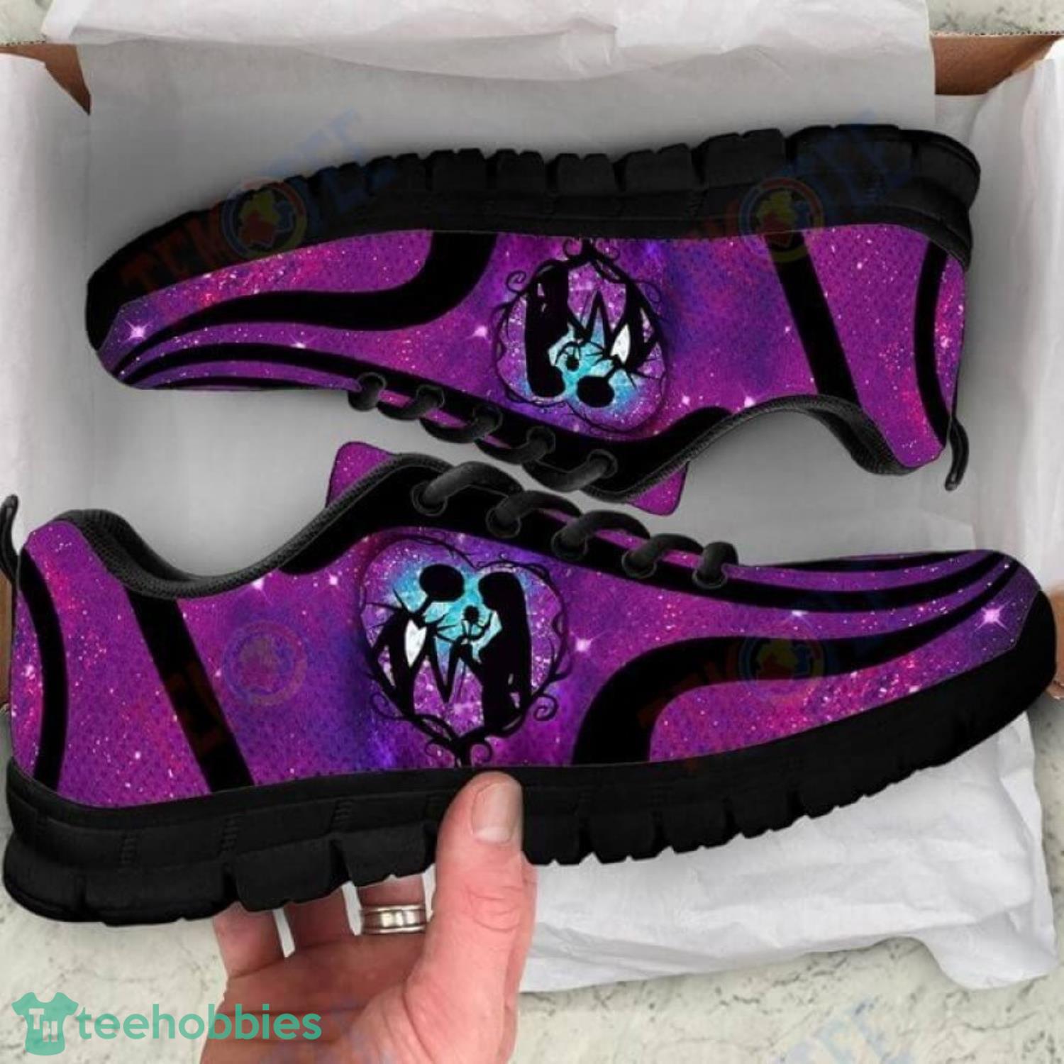 Jack And Sally Galaxy Violet Sneakers Shoes For Men Women Product Photo 1