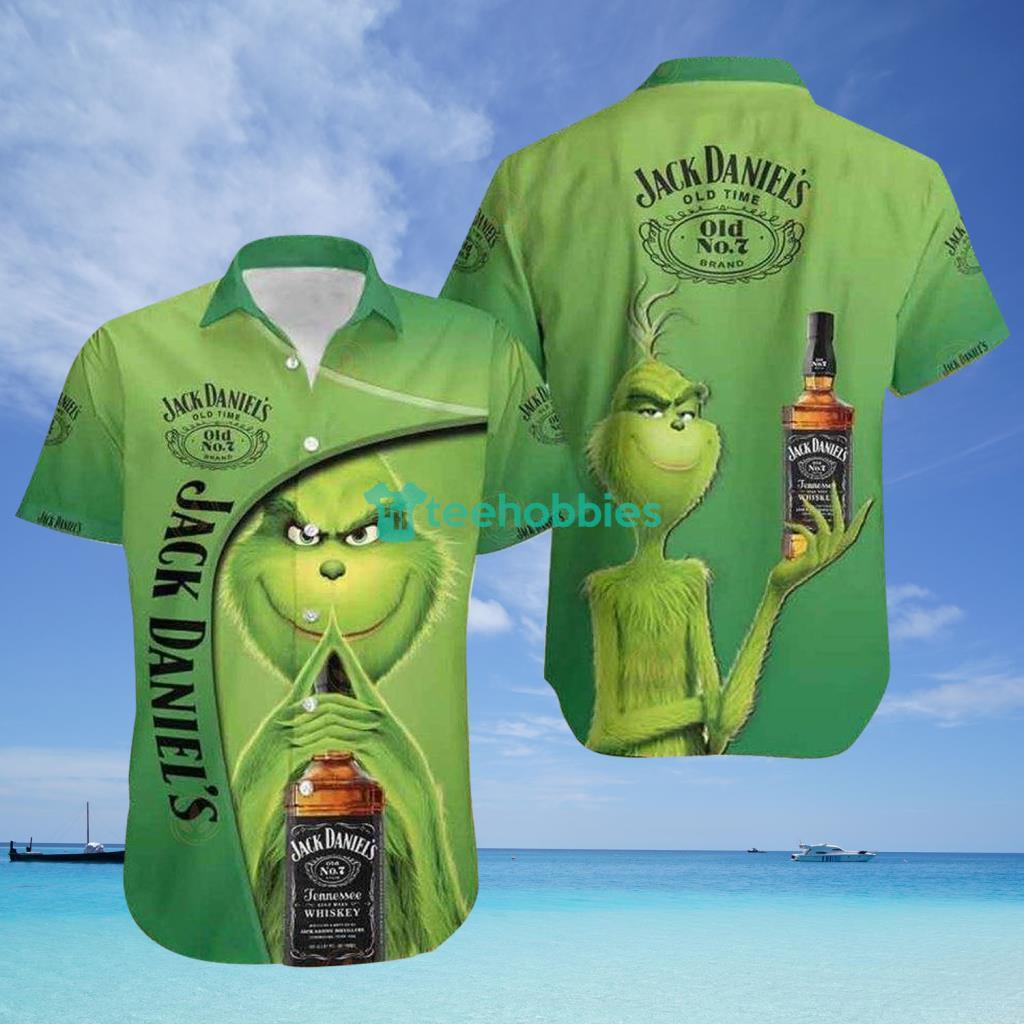 Jack Daniels Grinch Hawaiian Shirt - Jack Daniels Grinch Hawaiian Shirt