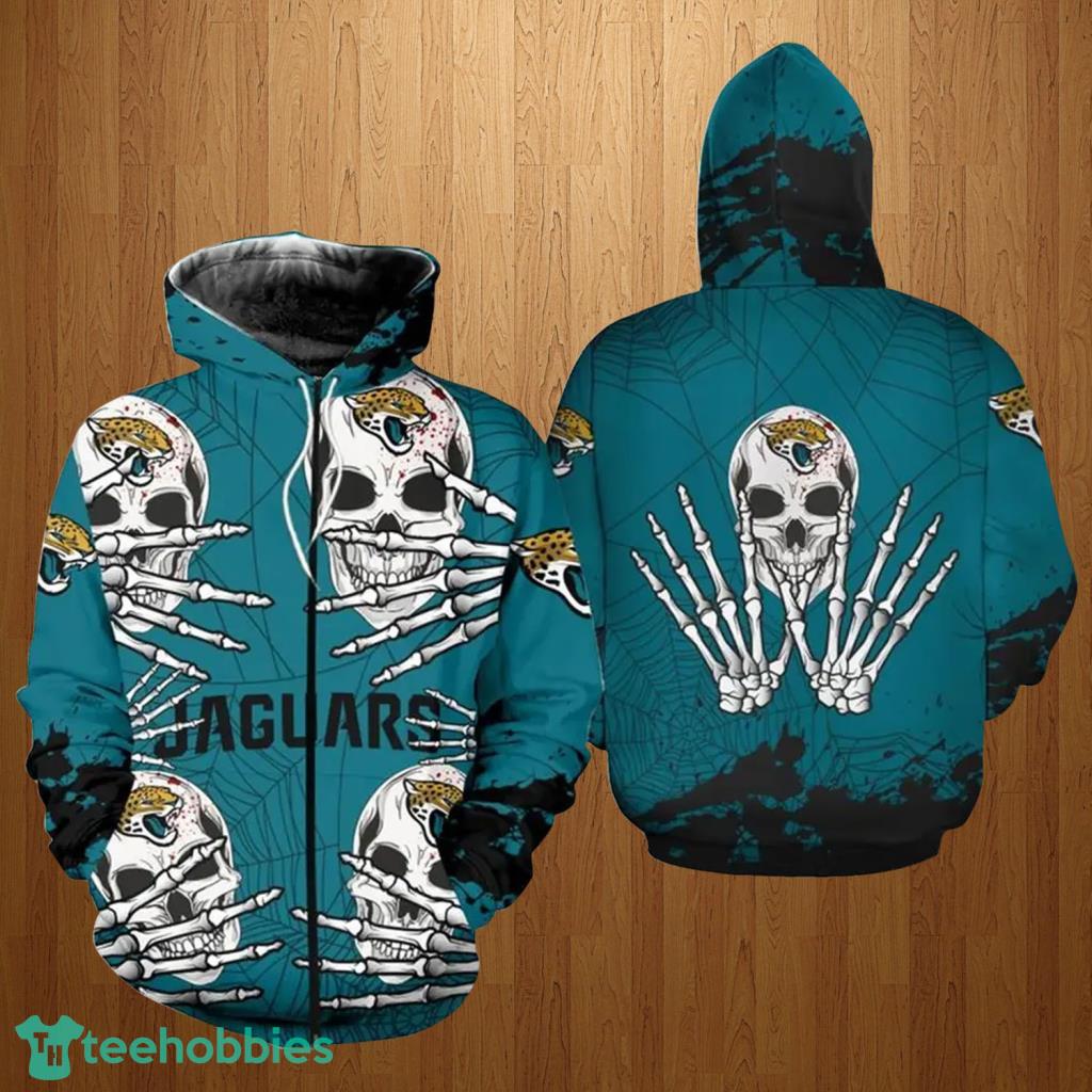 Jacksonville Jaguars Cemetery Skull NFL Halloween Hooded Sweatshirt - Shop  trending fashion in USA and EU