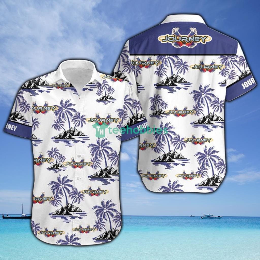 Journey Palm Tree Tropical Hawaiian Shirt - Journey Palm Tree Tropical Hawaiian Shirt