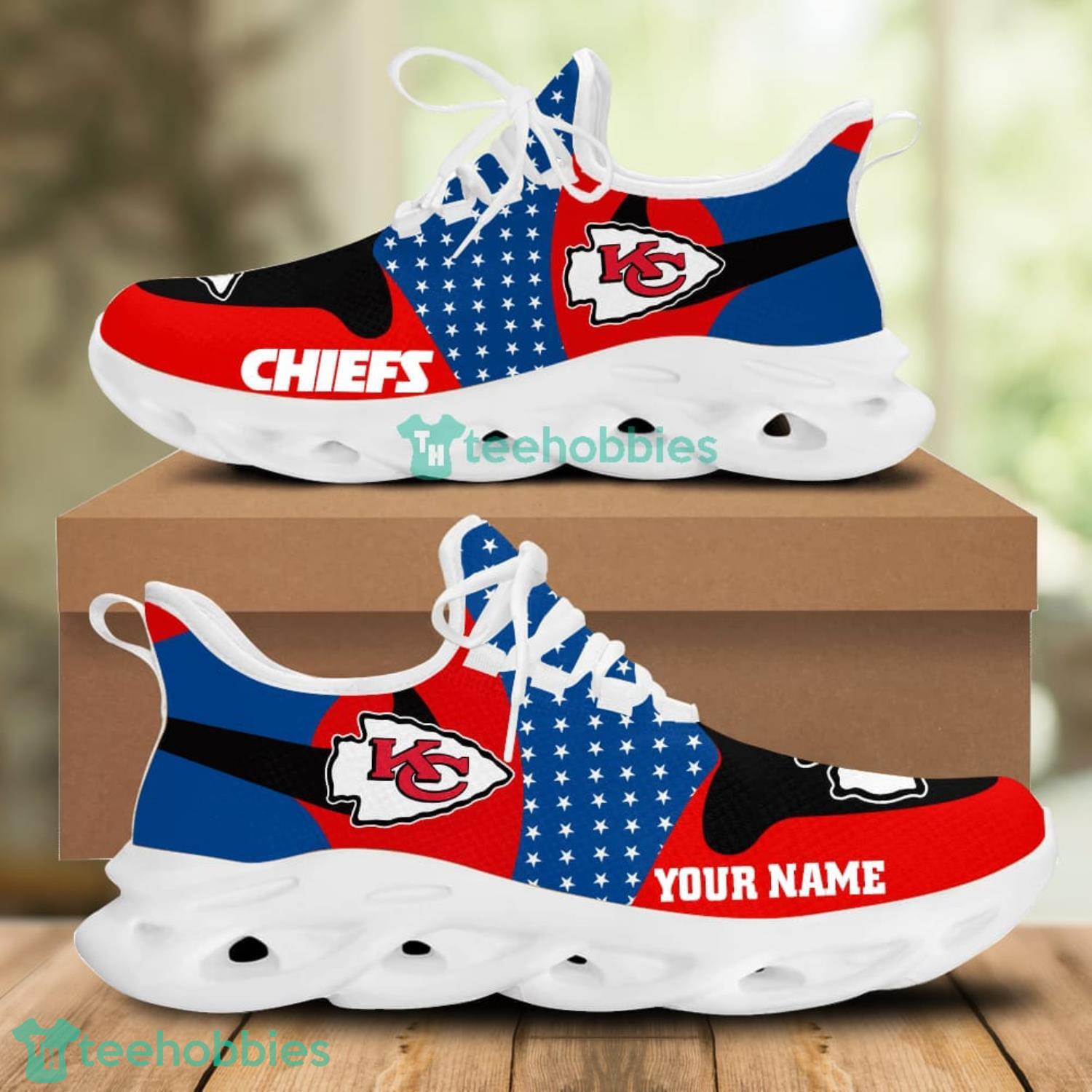 Kansas City Chiefs Blue And red Max Soul Shoes Running Sneakers For Men And Women Product Photo 1