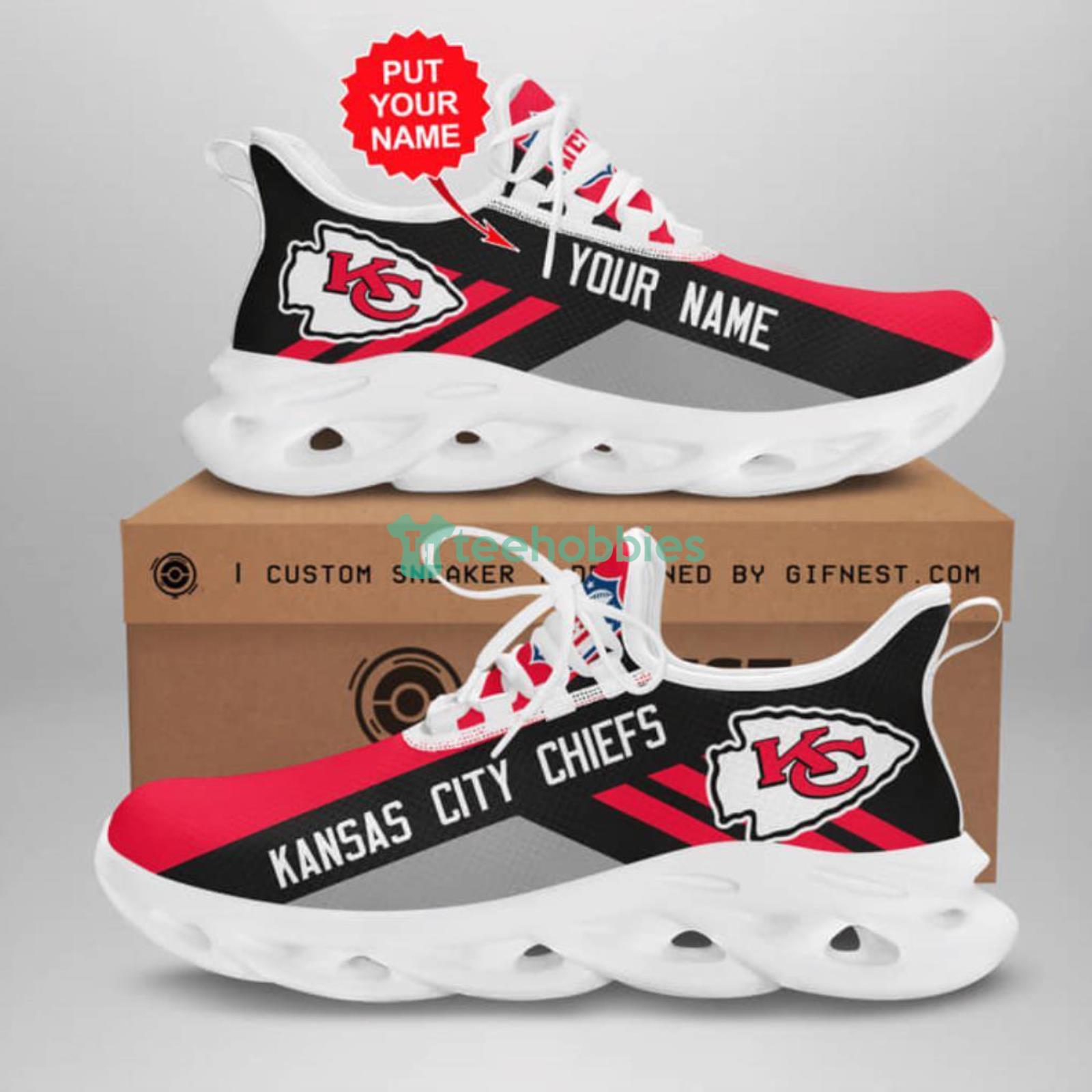 Kansas City Chiefs Custom Name Max Soul Shoes Running Sneaker For Fans Product Photo 1