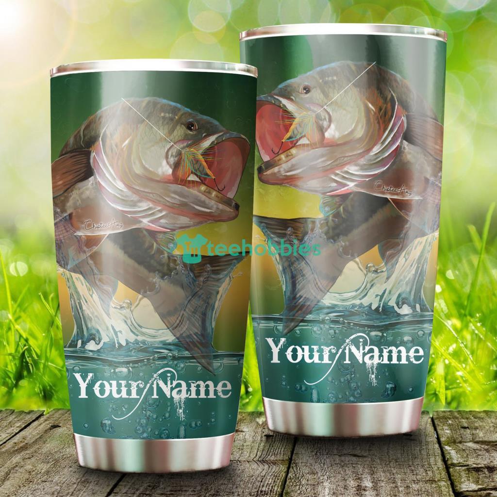 Largemouth Bass Fishing ChipteeAmz's Custom Name Tumbler - Largemouth Bass Fishing ChipteeAmz's Custom Name Tumbler