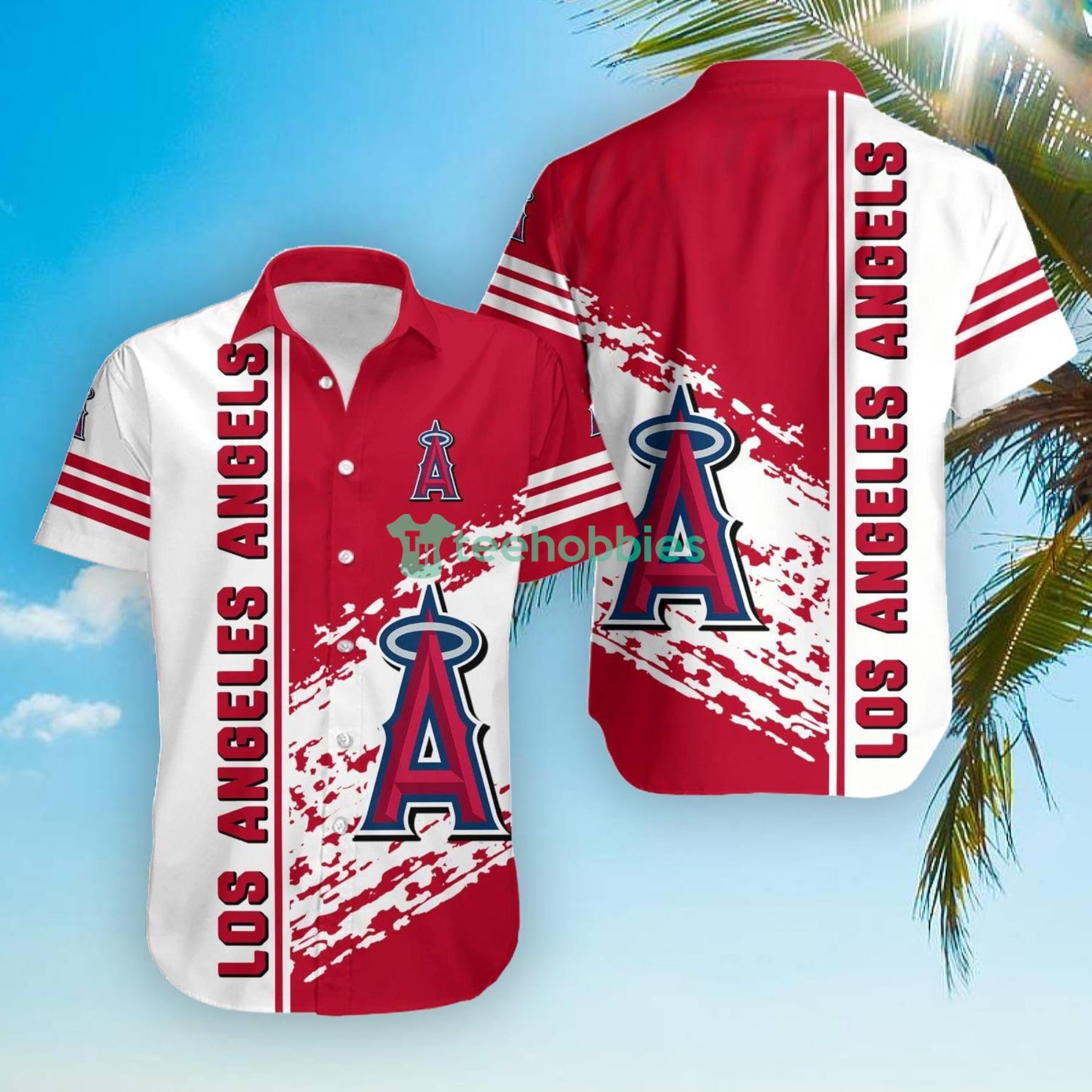 Los Angeles Angels MLB Quarter Style Hawaiian Shirt