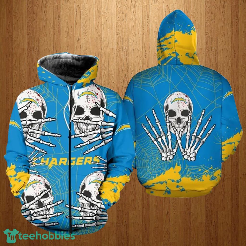 Dallas Cowboys NFL Skull Funny Blue Hoodie, Zip Hoodie 3D All Over Print  For Fans