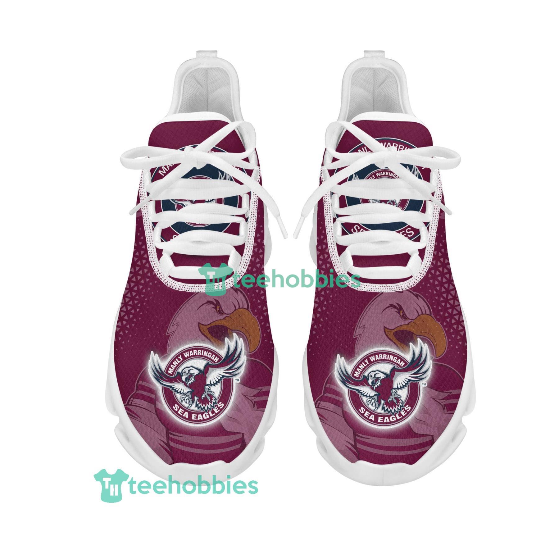Manly Warringah Sea Eagles Mascot Custom Name Sneakers Max Soul Shoes For Men And Women Nrl Sneakers Product Photo 2