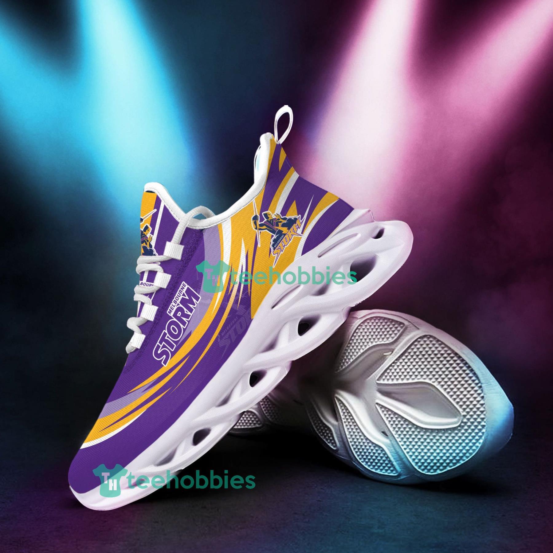 Melbourne Storm 3D Personalized Name Sneakers Max Soul Shoes For Men And Women Product Photo 2