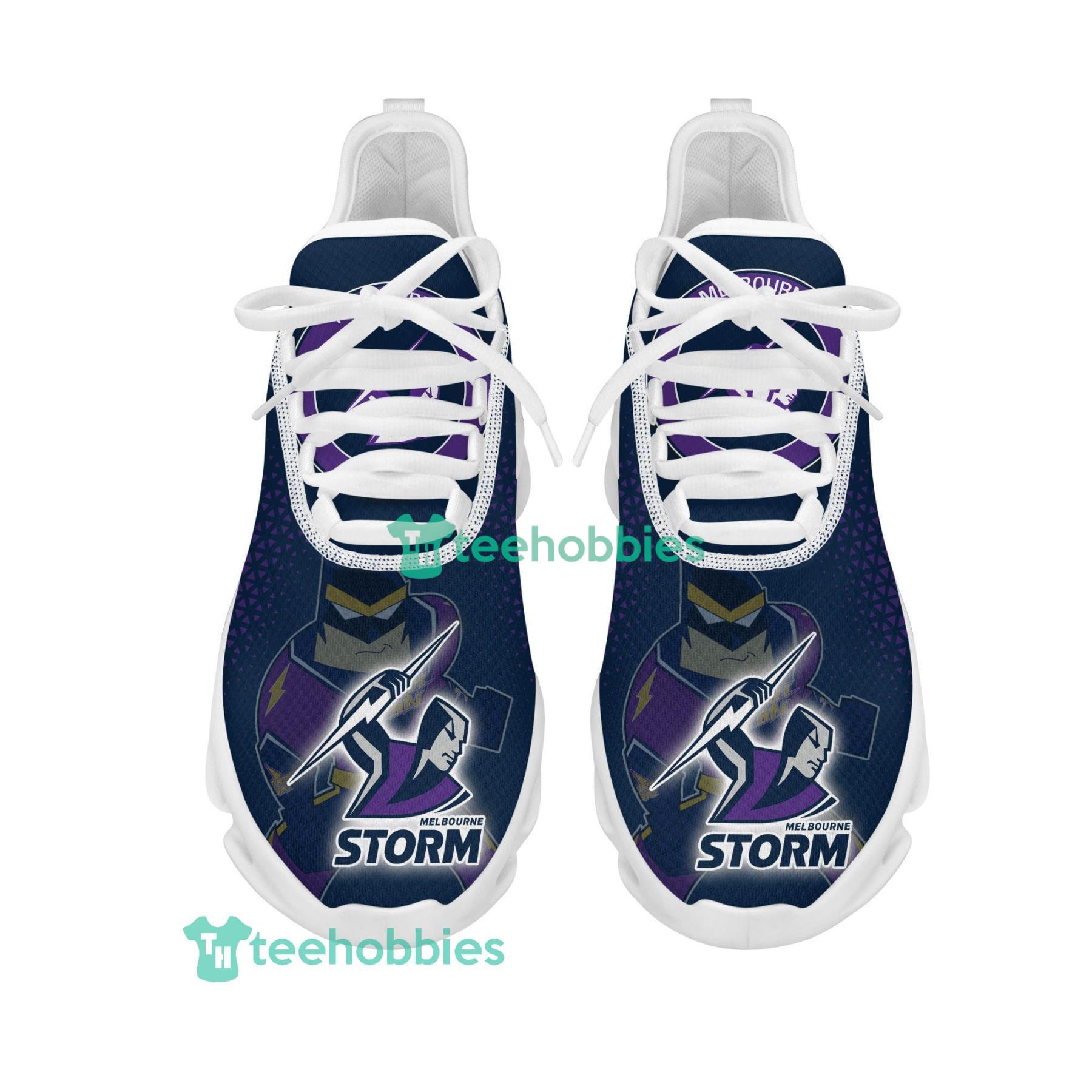 Melbourne Storm Mascot Custom Name Sneakers Max Soul Shoes For Men And Women Nrl Sneakers Product Photo 2