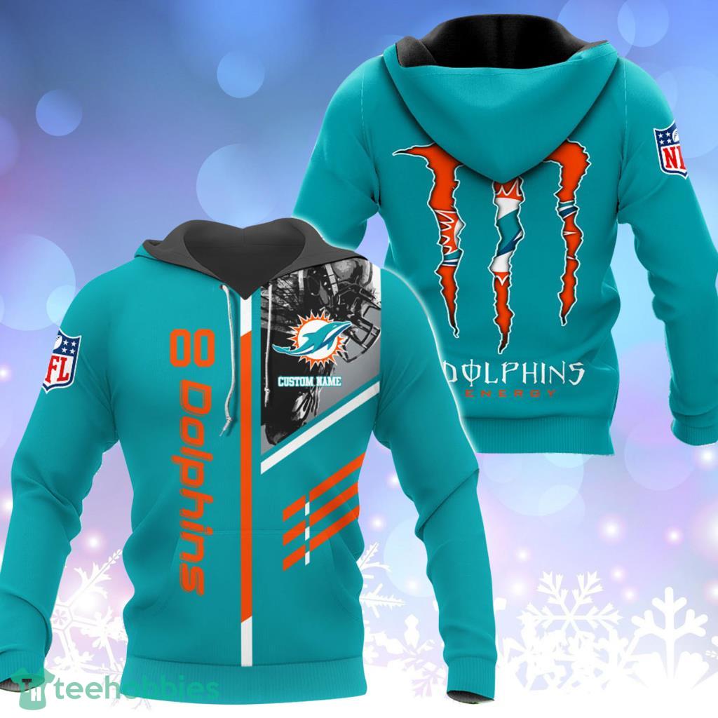 Miami Dolphins NFL Teams Custom Name Monsters Hoodie 3D For Fans - Miami Dolphins NFL Teams Custom Name Monsters Hoodie 3D For Fans Miami Dolphins NFL Teams Custom Name Monsters Hoodie 3D For Fans - Miami Dolphins NFL Teams Custom Name Monsters Hoodie 3D For Fans