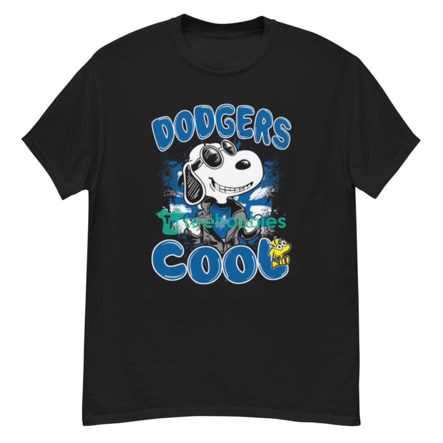 MLB Baseball Los Angeles Dodgers Cool Snoopy Shirt T Shirt - G500 Men’s Classic T-Shirt