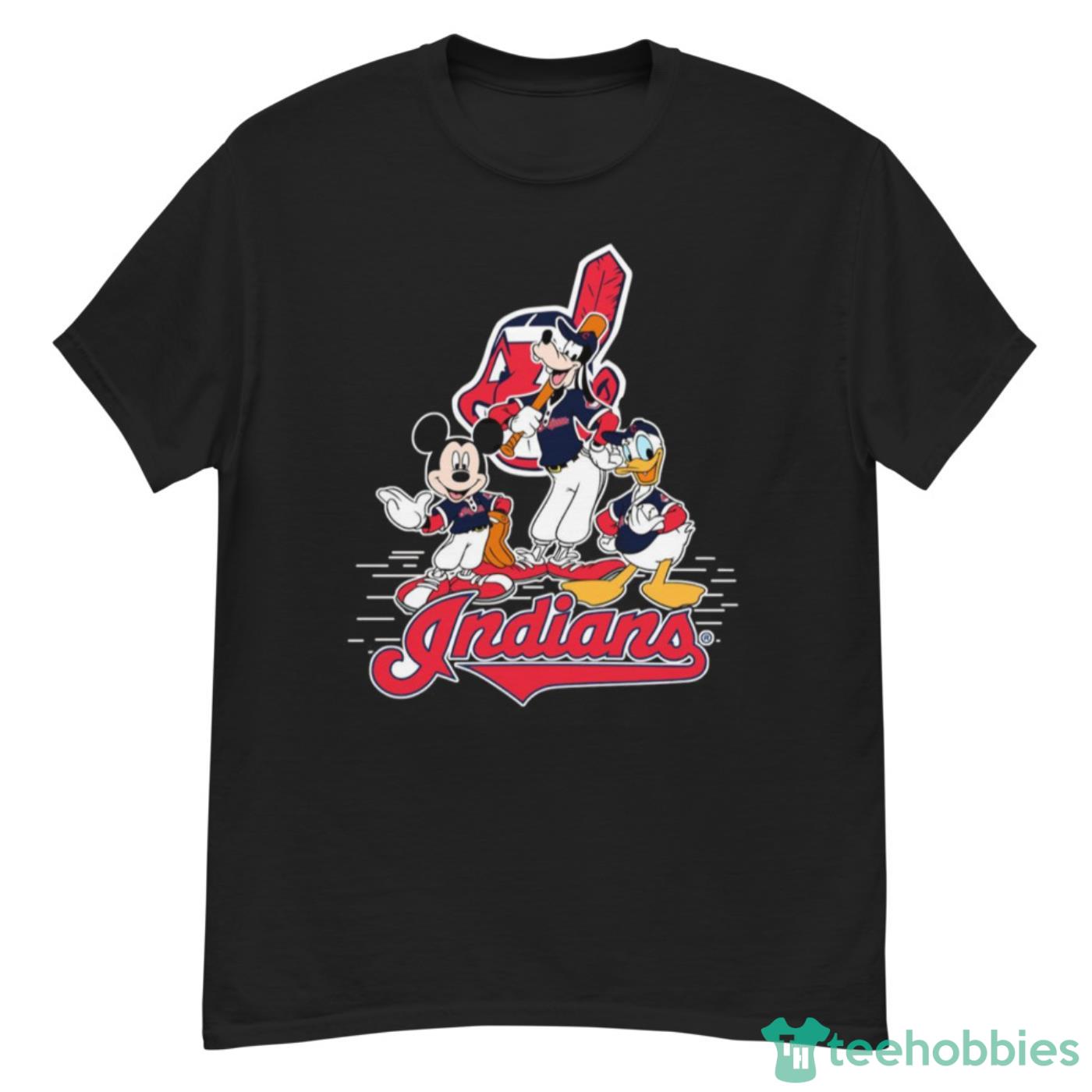 Cleveland Indians MLB Baseball Shirt ~ Men's Large L ~ Navy