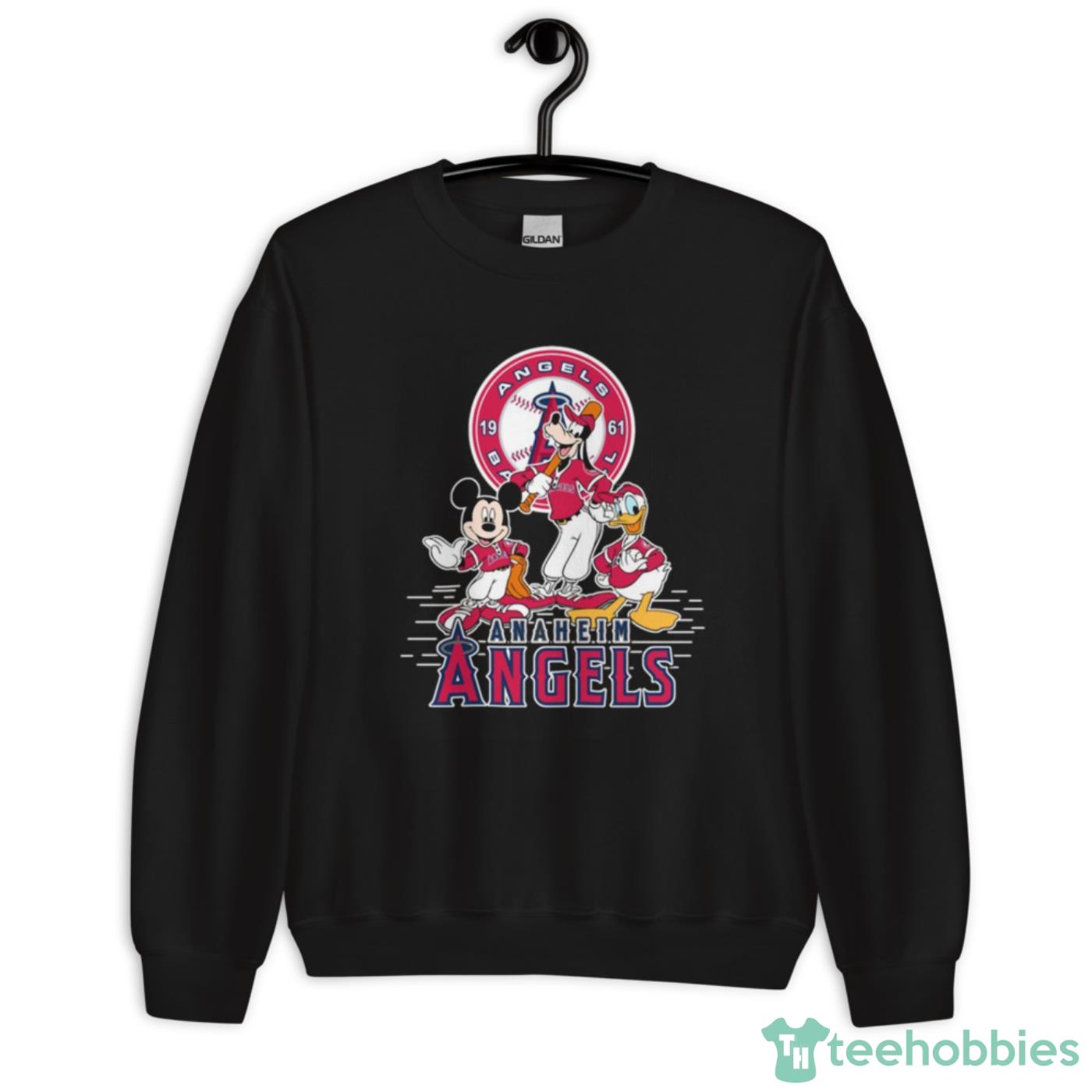 MLB Los Angeles Angels Mickey Mouse Donald Duck Goofy Baseball T Shirt T Shirt - Unisex Crewneck Sweatshirt MLB Los Angeles Angels Mickey Mouse Donald Duck Goofy Baseball T Shirt T Shirt - Unisex Crewneck Sweatshirt