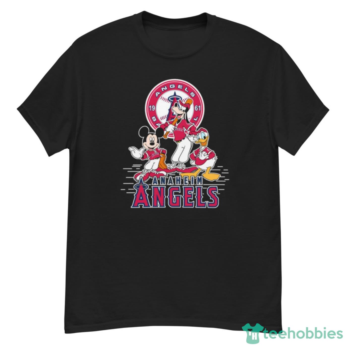 MLB Los Angeles Angels Mickey Mouse Donald Duck Goofy Baseball T Shirt T Shirt - G500 Men’s Classic T-Shirt MLB Los Angeles Angels Mickey Mouse Donald Duck Goofy Baseball T Shirt T Shirt - G500 Men’s Classic T-Shirt
