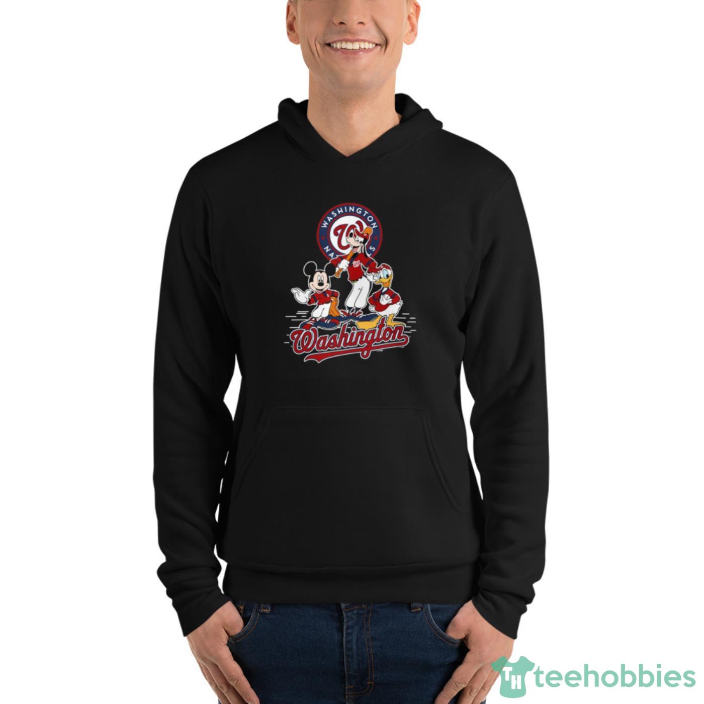 MLB Washington Nationals Mickey Mouse Donald Duck Goofy Baseball T Shirt T Shirt - Unisex Fleece Pullover Hoodie MLB Washington Nationals Mickey Mouse Donald Duck Goofy Baseball T Shirt T Shirt - Unisex Fleece Pullover Hoodie
