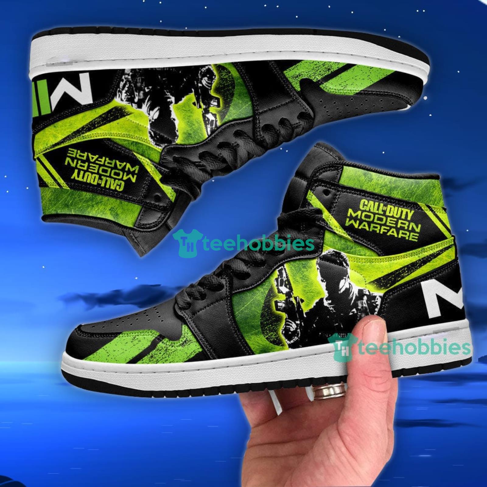 Modern Warefare Call Of Duty Air Jordan Hightop Shoes Sneakers For Men And Women image Modern Warefare Call Of Duty Air Jordan Hightop Shoes Sneakers For Men And Women Product Photo 2