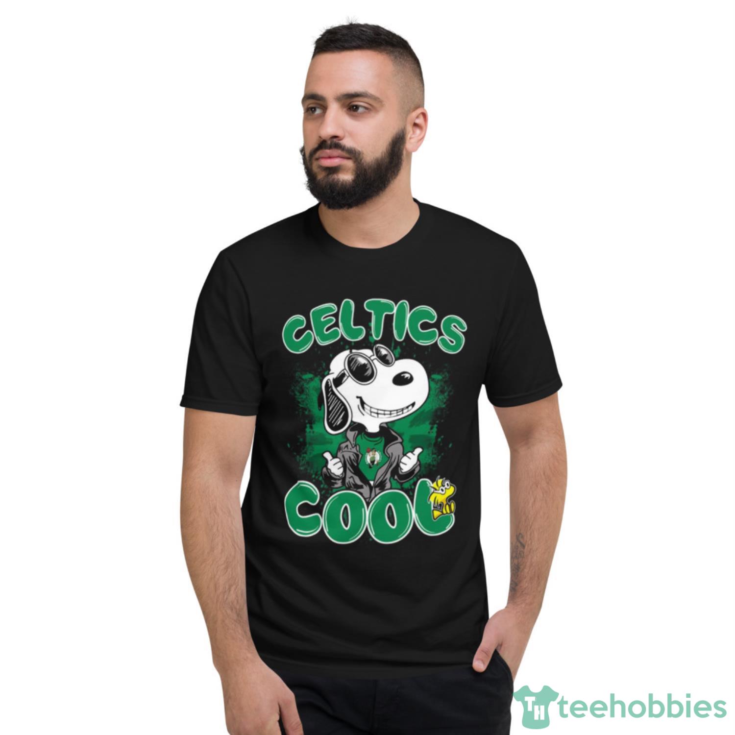 NBA Basketball Boston Celtics Cool Snoopy Shirt T Shirt - Short Sleeve T-Shirt