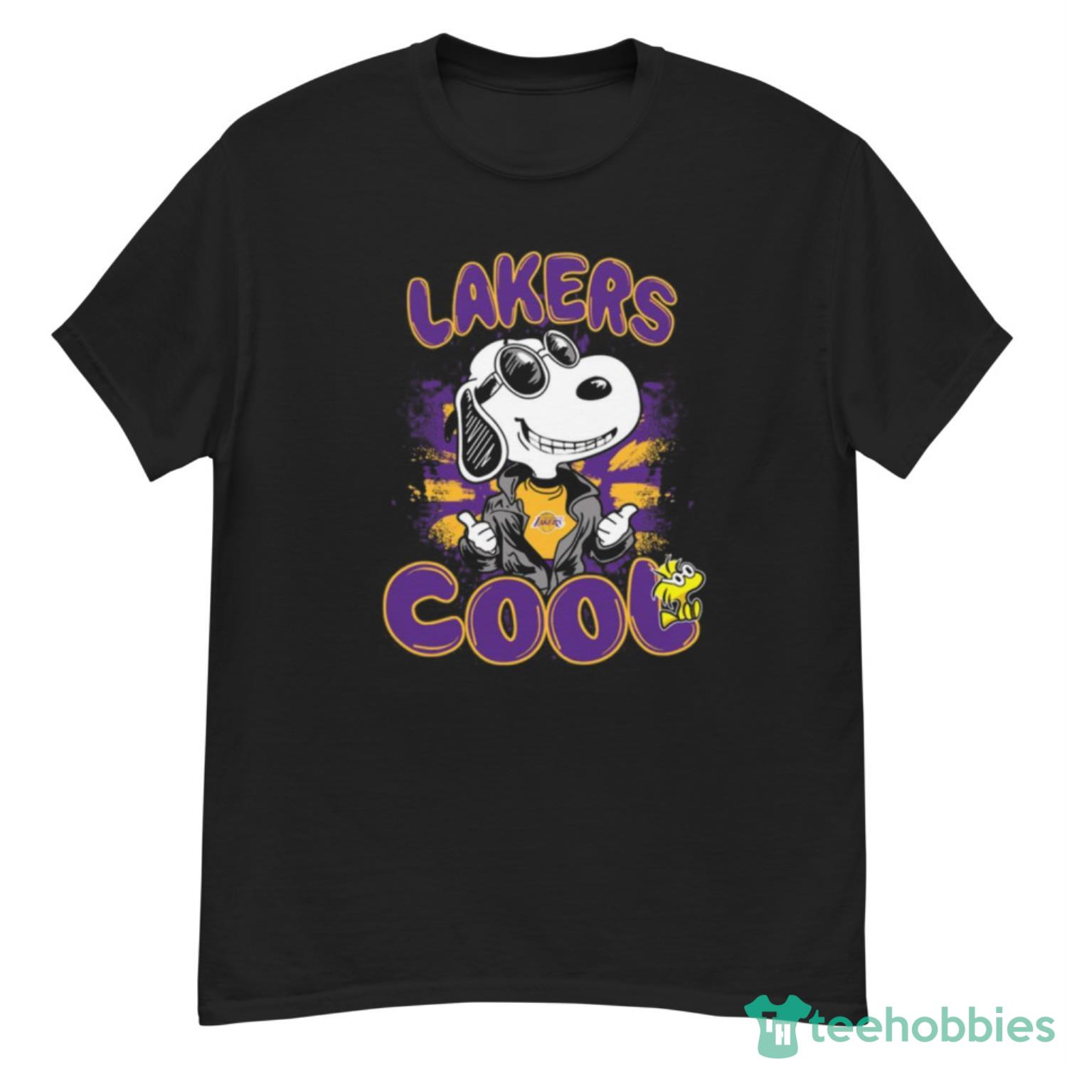 NBA Basketball Los Angeles Lakers Cool Snoopy Shirt T Shirt - G500 Men’s Classic T-Shirt
