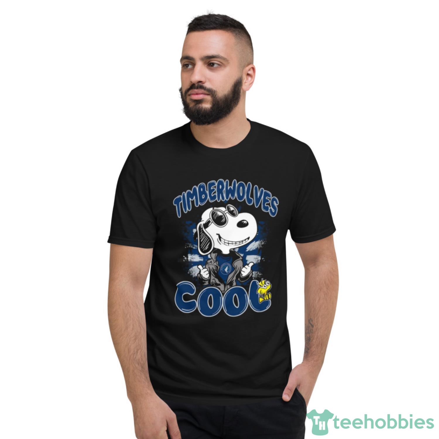 NBA Basketball Minnesota Timberwolves Cool Snoopy Shirt T Shirt - Short Sleeve T-Shirt