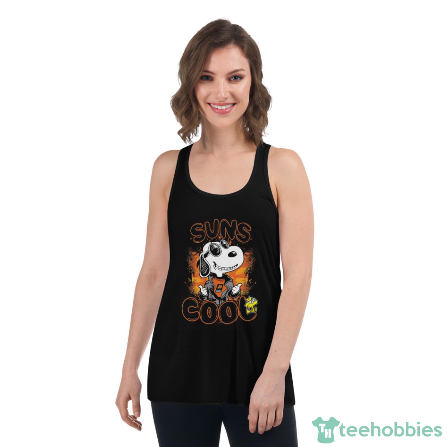 NBA Basketball Phoenix Suns Cool Snoopy Shirt T Shirt - Womens Flowy Racerback Tank