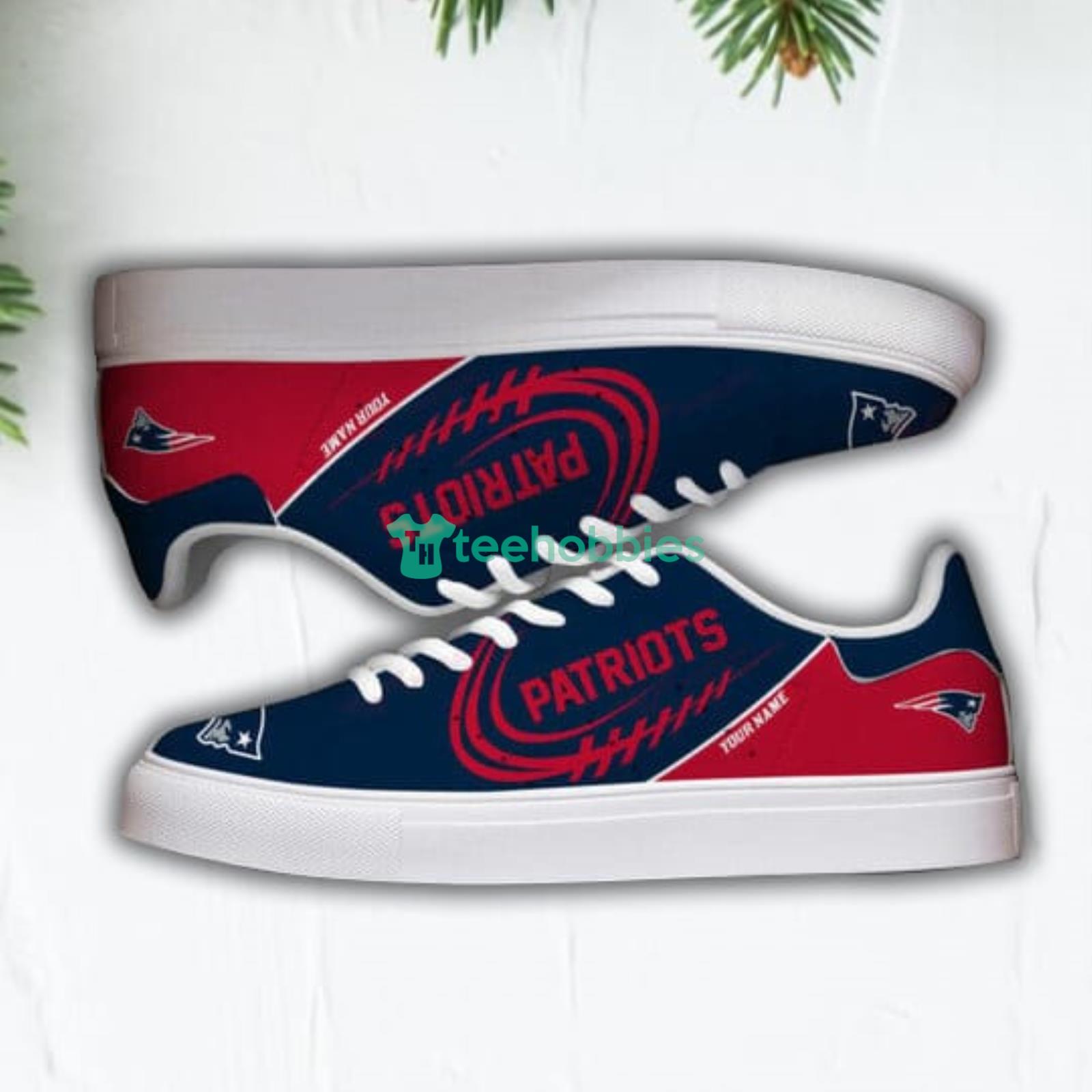 New England Patriots Nfl Skate Shoes Custom Name For Men And Women Product Photo 1