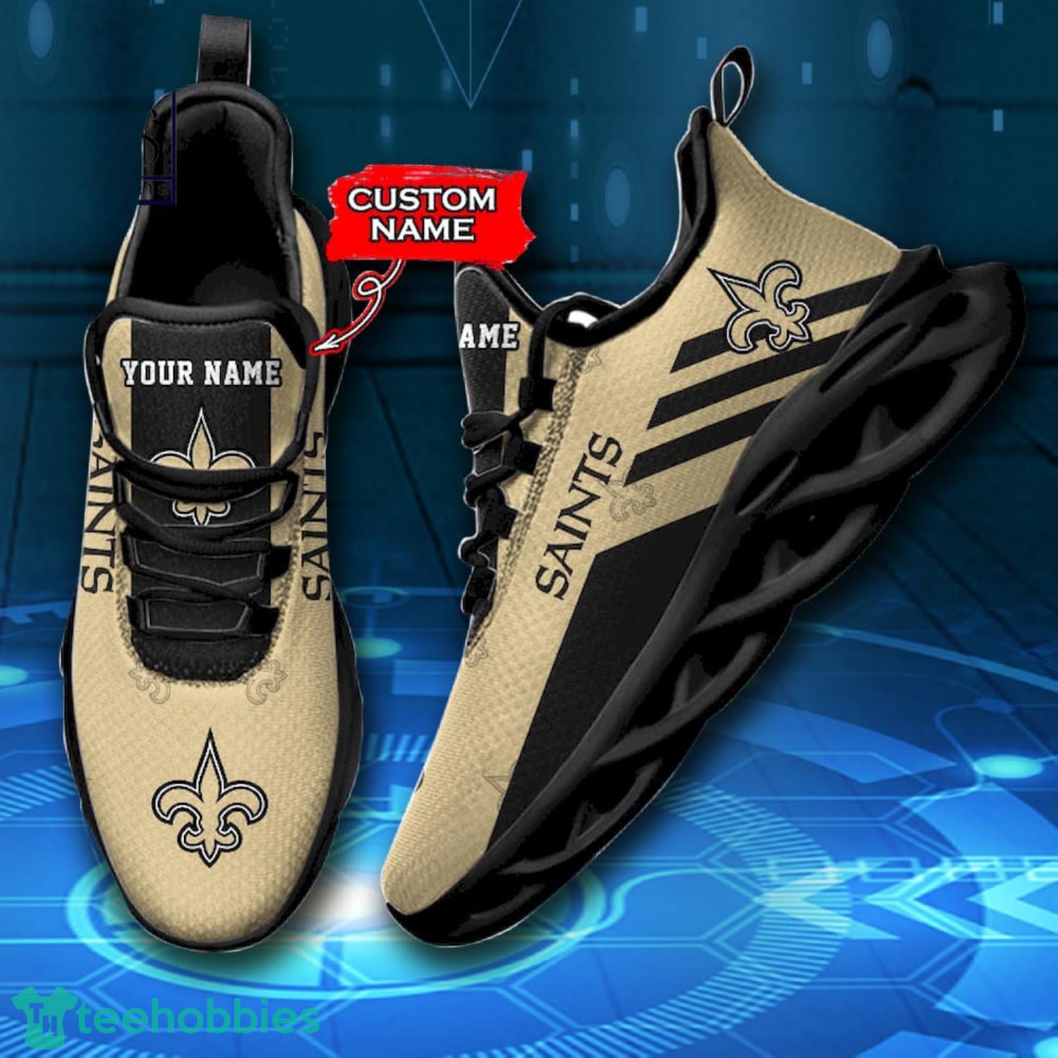 New Orleans Saints NFL Fans Camo Style Custom Name Max Soul Shoes Running  Sneaker