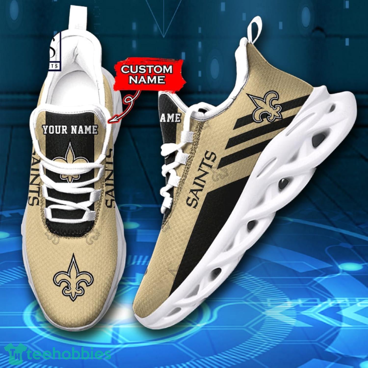 New Orleans Saints NFL Custom Name Max Soul Shoes Impressive Gift