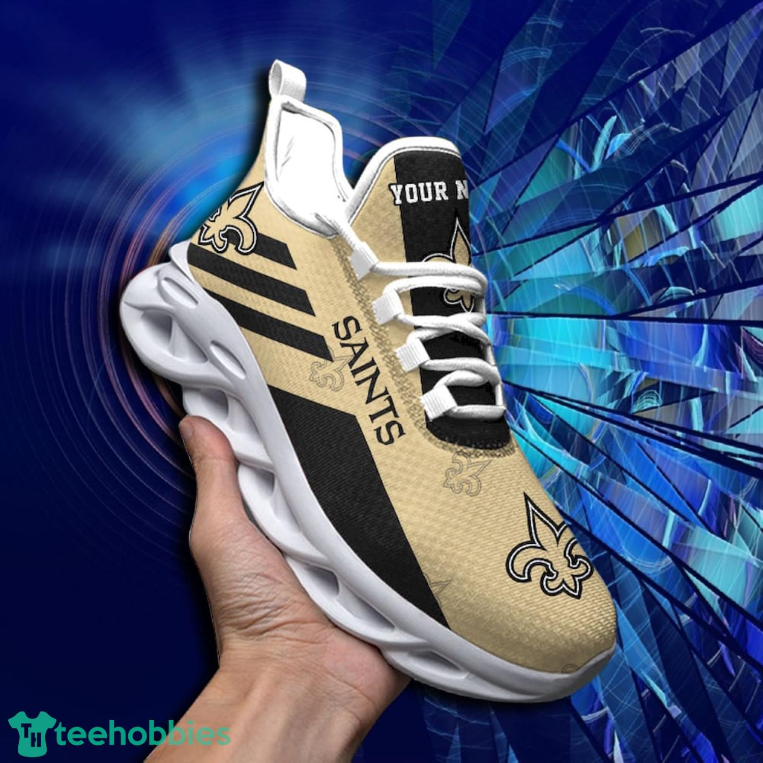 New Orleans Saints NFL Fans Camo Style Custom Name Max Soul Shoes Running  Sneaker