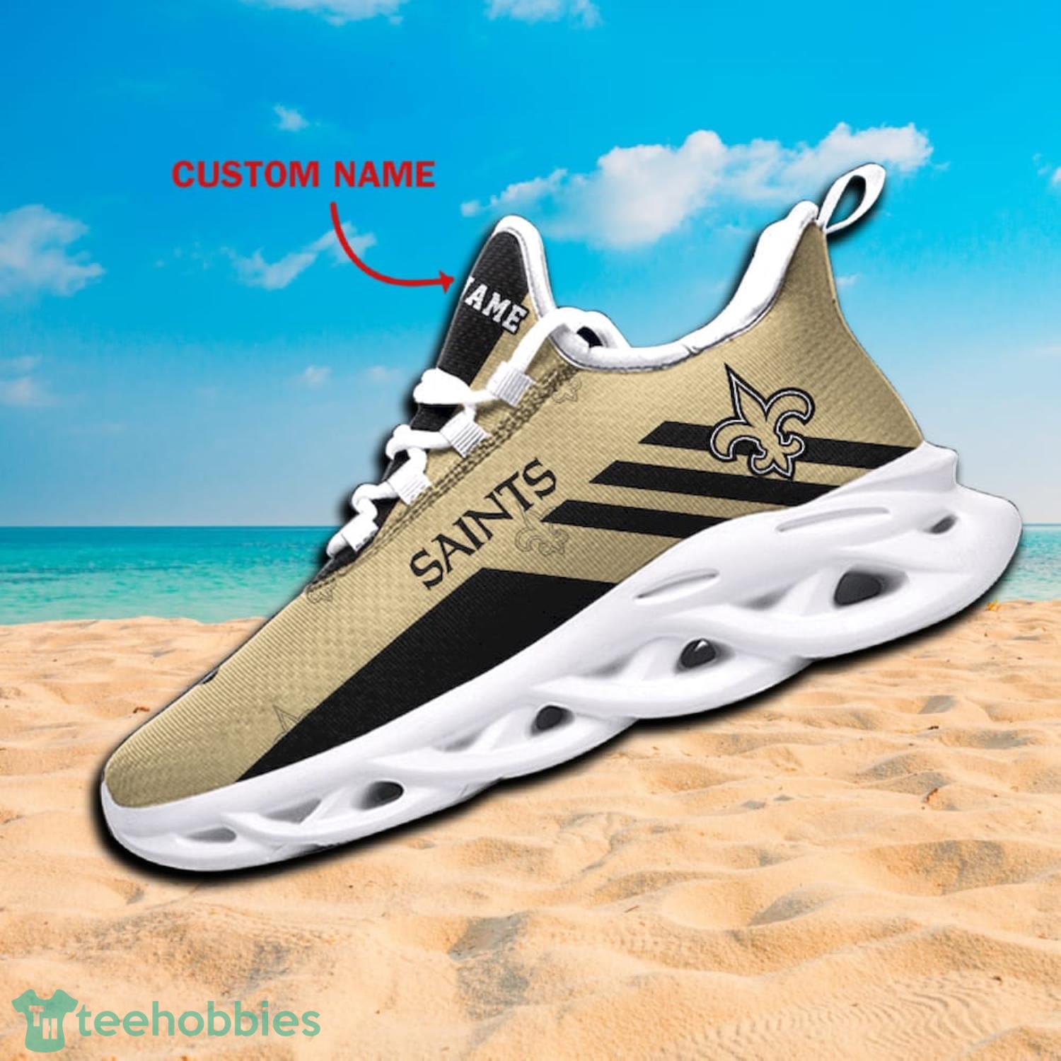 New Orleans Saints 3D Max Soul Sneakers Running Shoes Custom Name