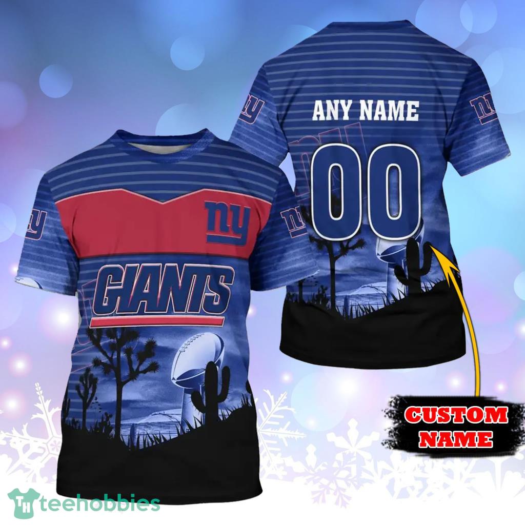 Personalized New York Giants Clothing 3D Vibrant NY Giants Gift