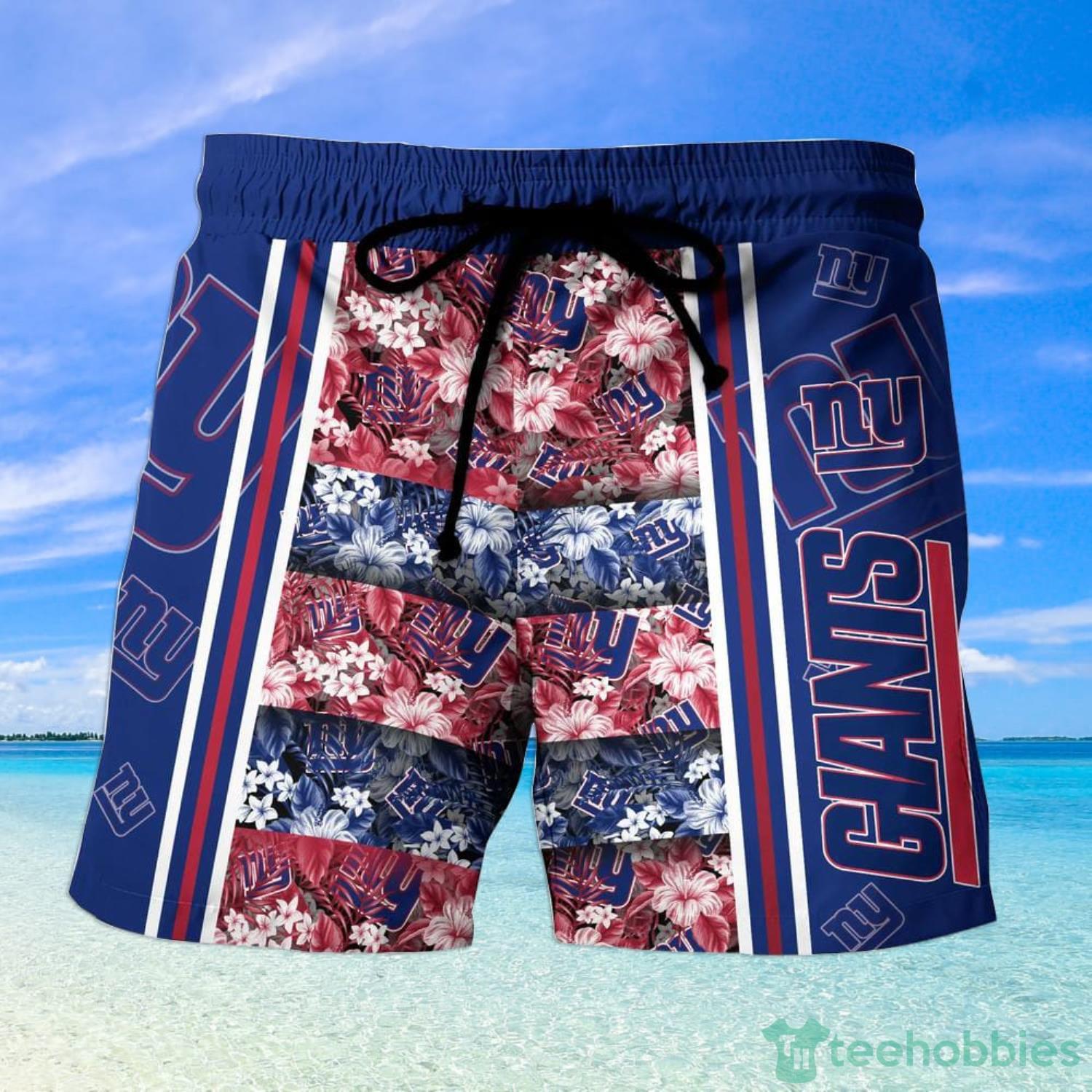 Personalized NFL New York Giants Combo Hawaiian Shirt And Shorts Tropical  Gift Summer