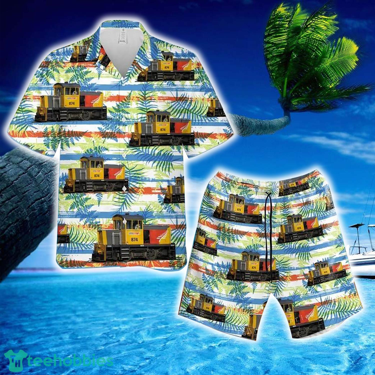 New Zealand Kiwirail Tr Class Locomotive 874 Set Hawaiian Shirt And Short Product Photo 1 New Zealand Kiwirail Tr Class Locomotive 874 Set Hawaiian Shirt And Short Product Photo 1
