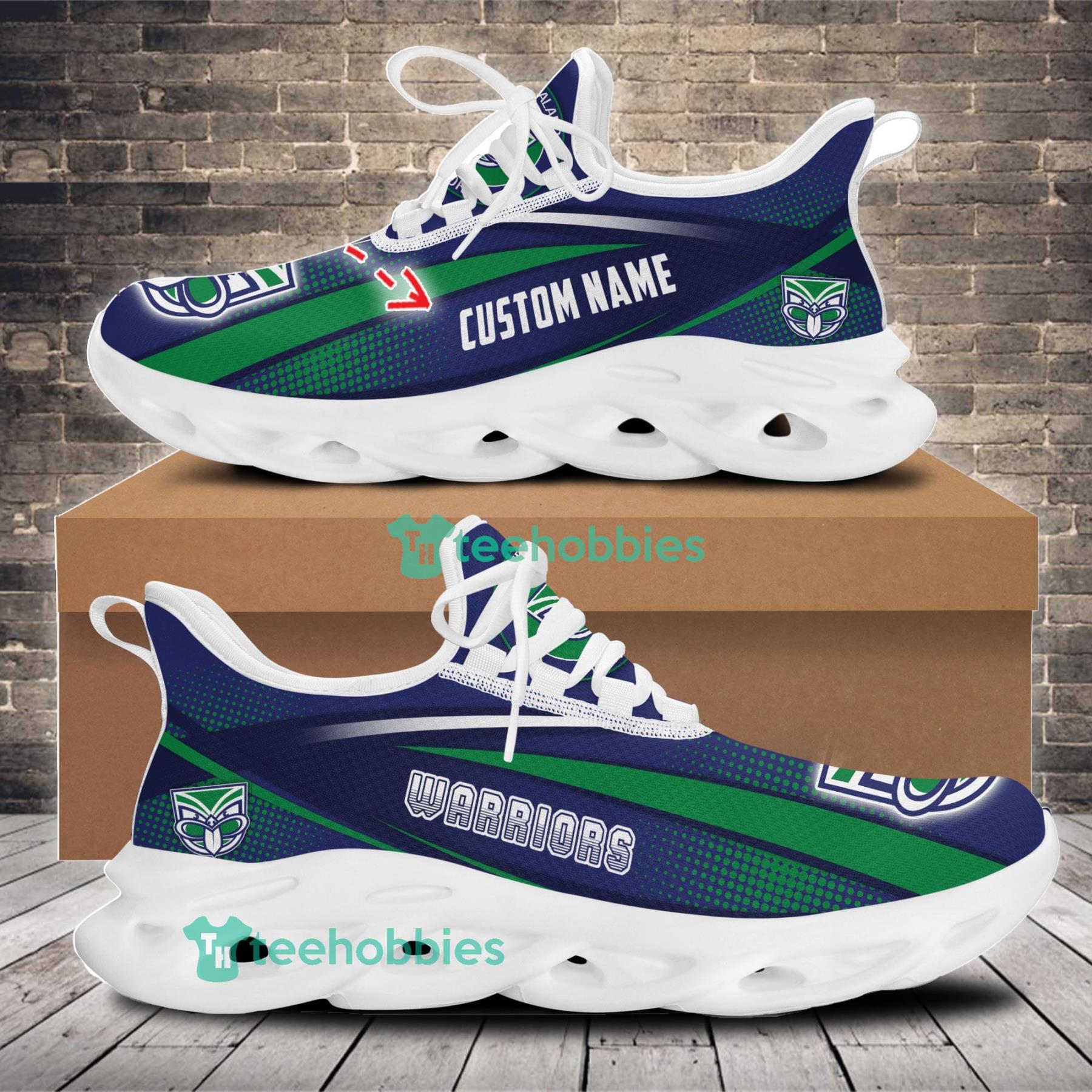 New Zealand Warriors Sneakers Max Soul Shoes For Men And Women NRL Custom Name For Fans Product Photo 1