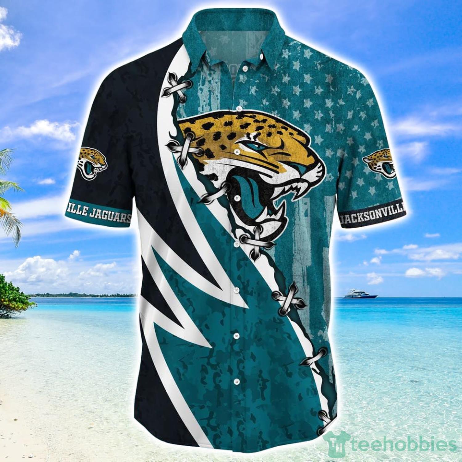 Personalized Jacksonville Jaguars NFL Hawaiian Shirt, beach shorts